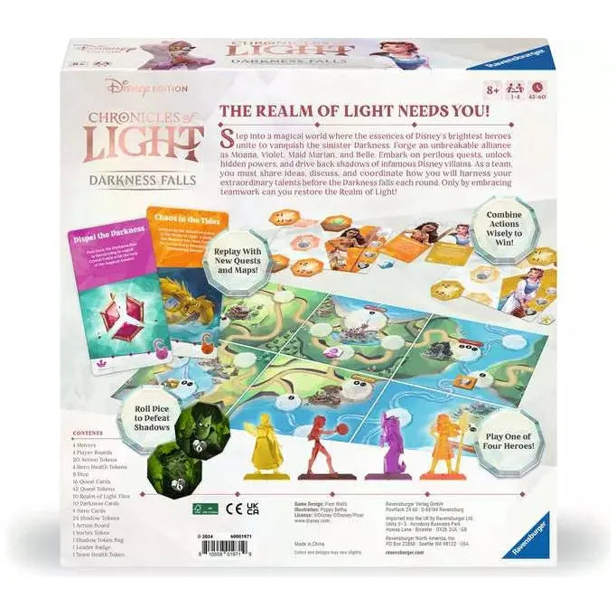 Disney Chronicles of Light: Darkness Falls - Adventure Board Game for Kids & Families | Perfect for Game Nights, Birthday Gifts & Disney Fans