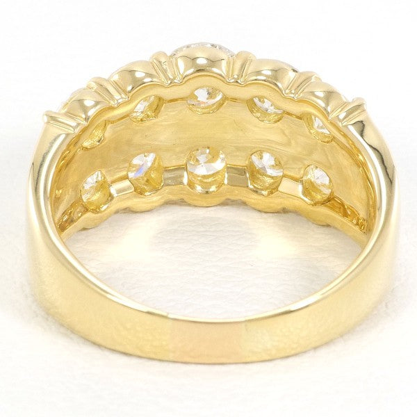 18K Yellow Gold Diamond Ring for Women - Elegant Solitaire Engagement & Wedding Band - Perfect for Proposals, Anniversaries, and Special Occasions