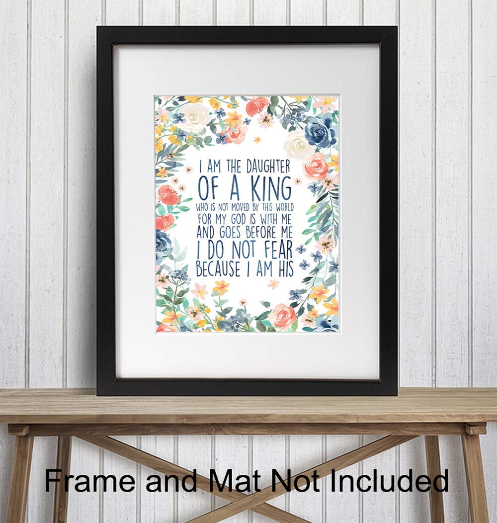 Inspirational Bible Verse Wall Art - Christian Home Decor for Bedroom & Gifts