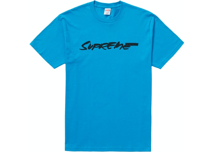 Supreme Futura Logo T-Shirt for Men - Blue Cotton Streetwear Tee - Perfect for Casual Wear, Street Style & Urban Fashion