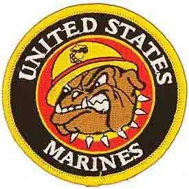 USMC Bulldog Patch - Embroidered Military Morale Patch for Uniforms, Hats & Backpacks | Perfect for Marines, Veterans & Collectors