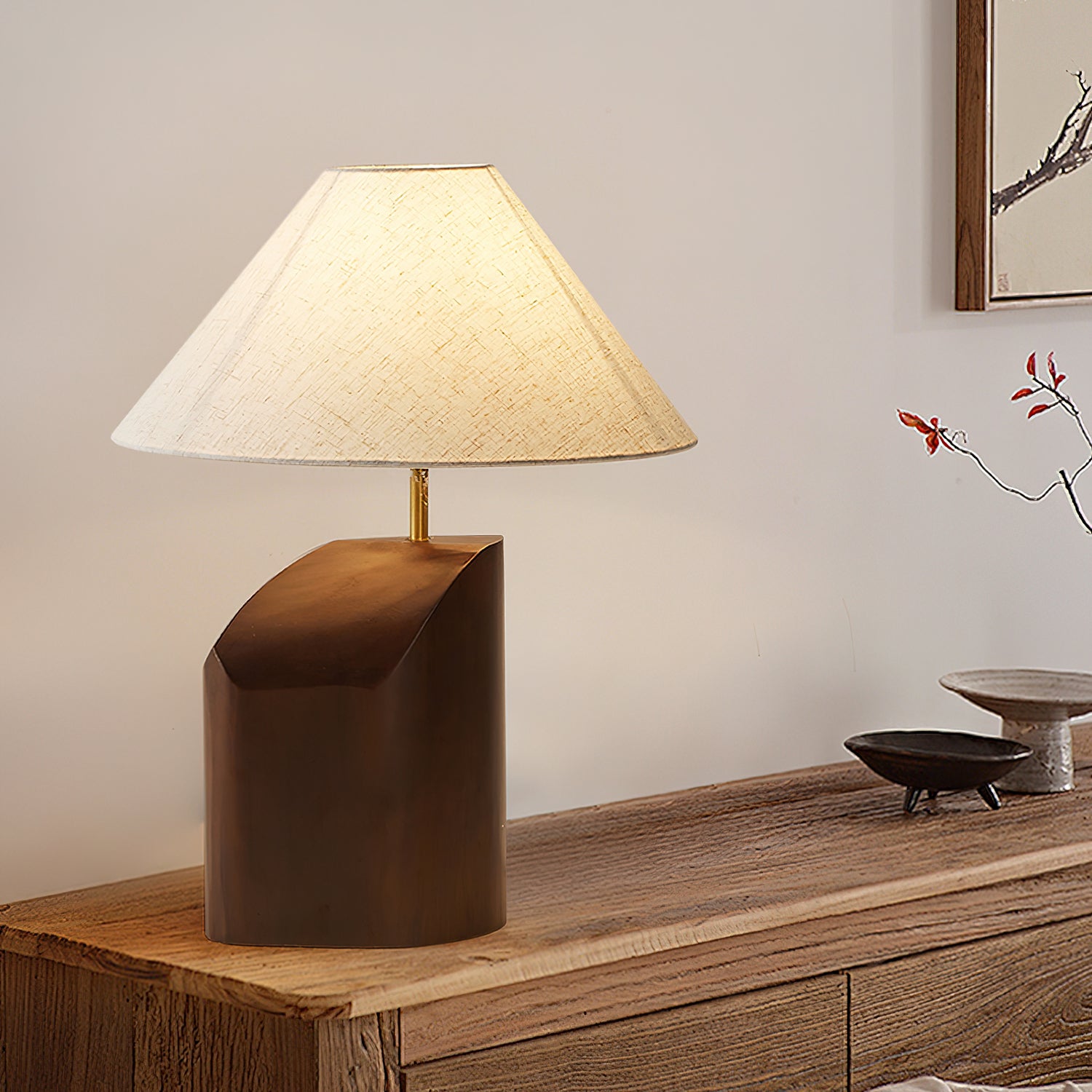 Arouca Modern Table Lamp - Stylish LED Bedside Night Light for Living Room, Bedroom & Office - Warm White & Cool White Dimmable Lighting