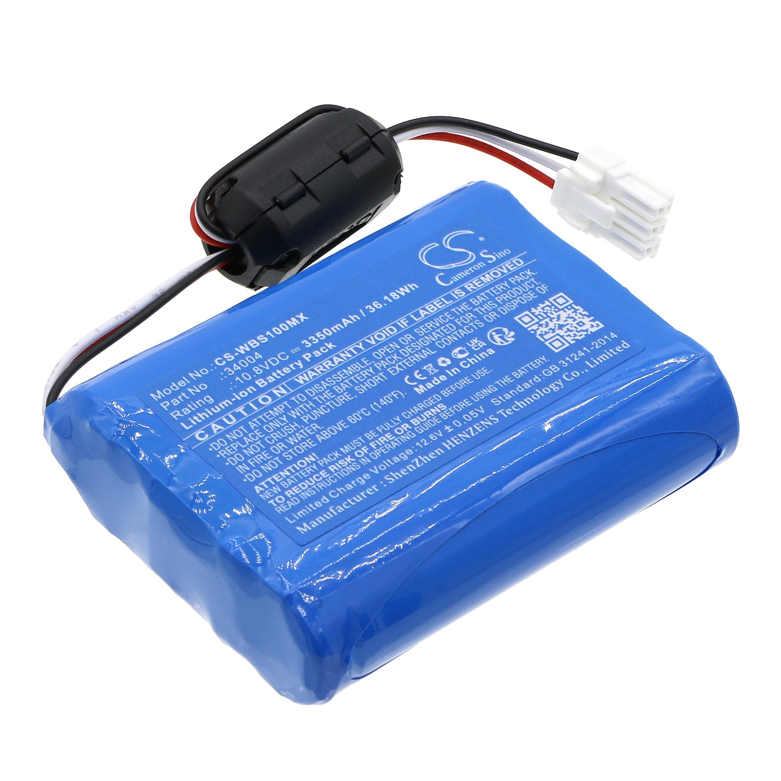 10.8V 3350mAh Li-ion Medical Battery for Welch Allyn 30018 EX VS100 Spot Vision Screener - 36.18Wh Replacement Power Supply for Eye Exam Equipment & Portable Vision Screening Devices