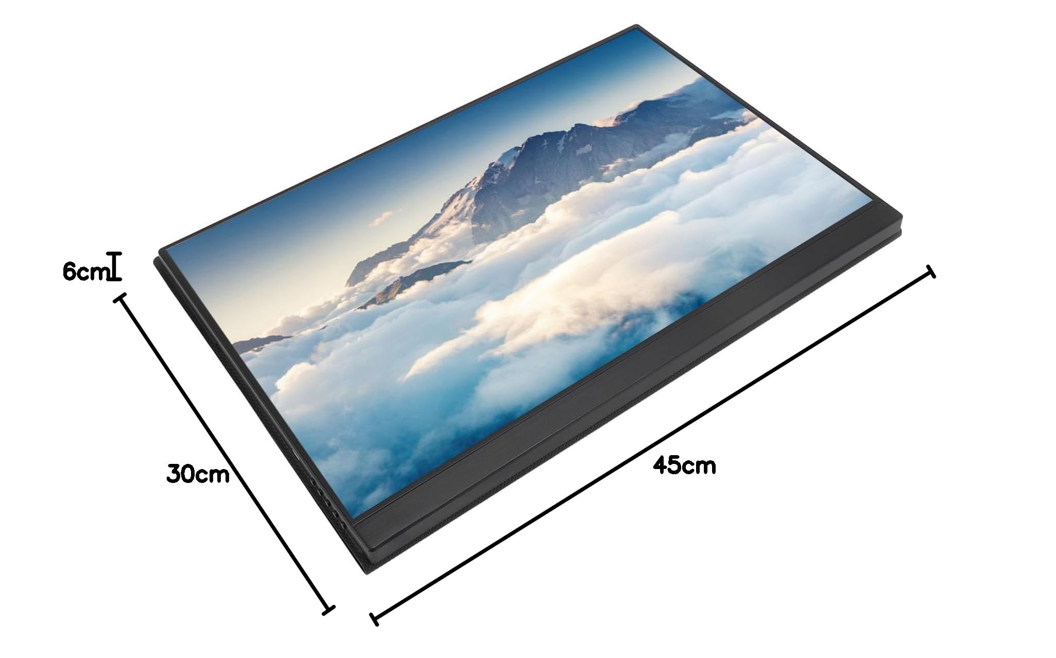 16 Inch Portable Gaming Monitor - CiciGlow 2560x1600 HDR External Display for Laptop, 6485K Resolution | Perfect for Work, Gaming & Travel