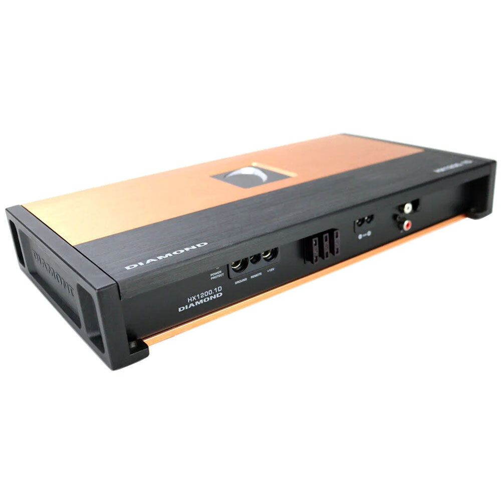 Diamond Audio HX1200.1D 1200W RMS HEX Series Class D Monoblock Car Amplifier - Certified Refurbished | High Power Bass Boost for Car Audio Systems, Subwoofers & Truck Stereo Upgrades