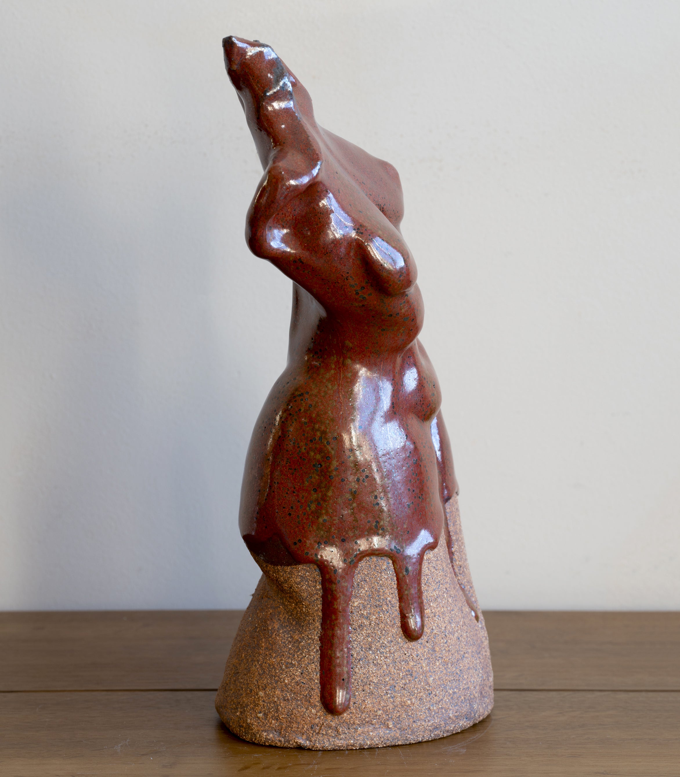 Handcrafted Glazed Ceramic Sculpture III - Elegant Home Decor for Living Room, Office & Gift Ideas