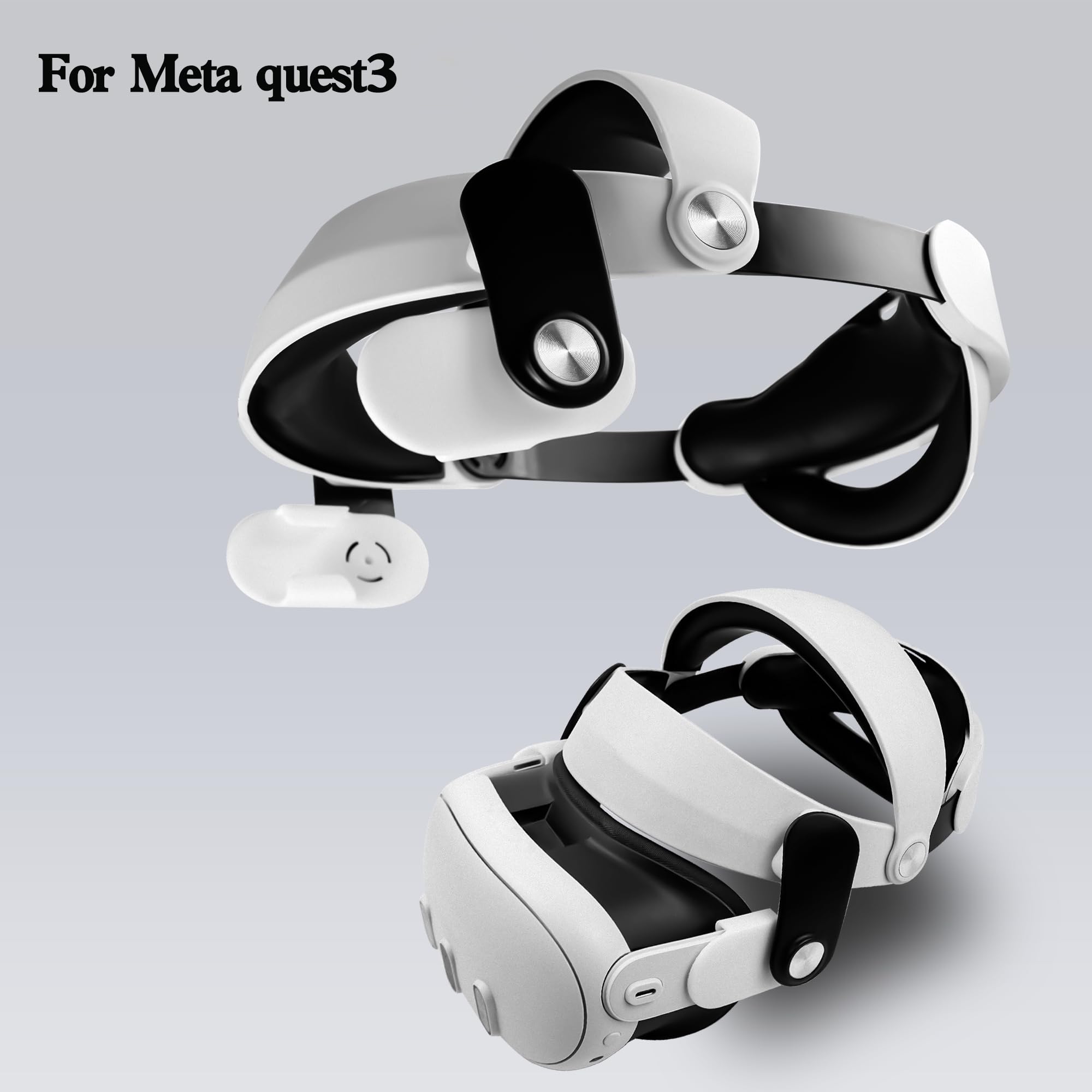 Meta Quest 3 VR Head Strap Accessories - Adjustable VR Headband for Enhanced Comfort & Reduced Pressure - Elite Strap Replacement Kit for Gaming, Fitness & Virtual Reality Experiences