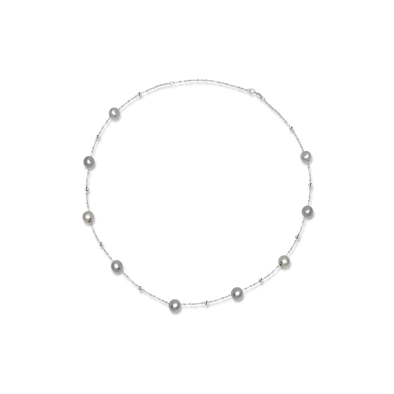 18K Solid Gold Akoya Pearl Necklace for Women - Classic Elegant Madama Pearl Jewelry Gift for Anniversary, Wedding & Special Occasions