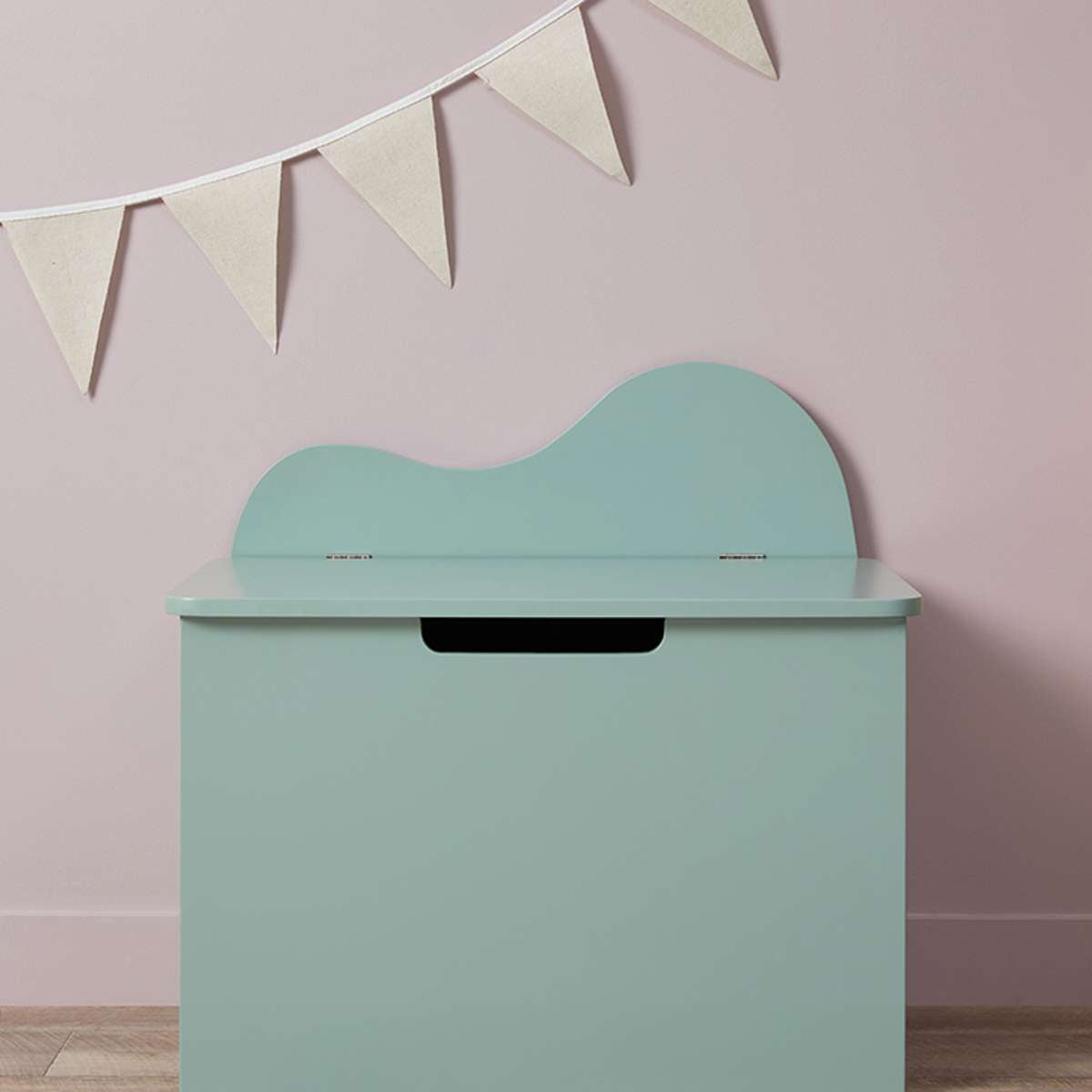 Pebble Toy Box Storage Organizer for Kids - Sage Green | Durable & Stylish Toy Storage Solution for Playrooms, Bedrooms & Nurseries