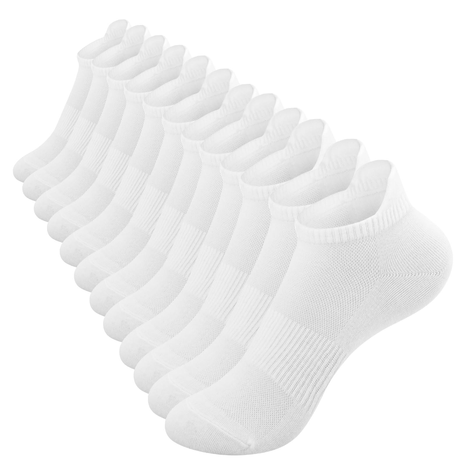 Women's Thin Ankle Socks 6-Pack - Breathable Cotton Athletic Socks for Sneakers & Tennis Shoes | Perfect for Running, Gym Workouts & Everyday Comfort
