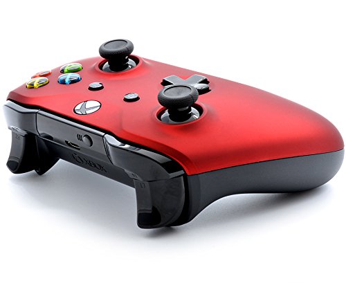 Rapid Fire Custom Modded Controller for Xbox One S/X - 40 Mods Compatible with Call of Duty, Fortnite & Major Shooter Games (3.5mm Jack, Soft Touch Red) - Perfect for Competitive Gaming & Esports Tournaments