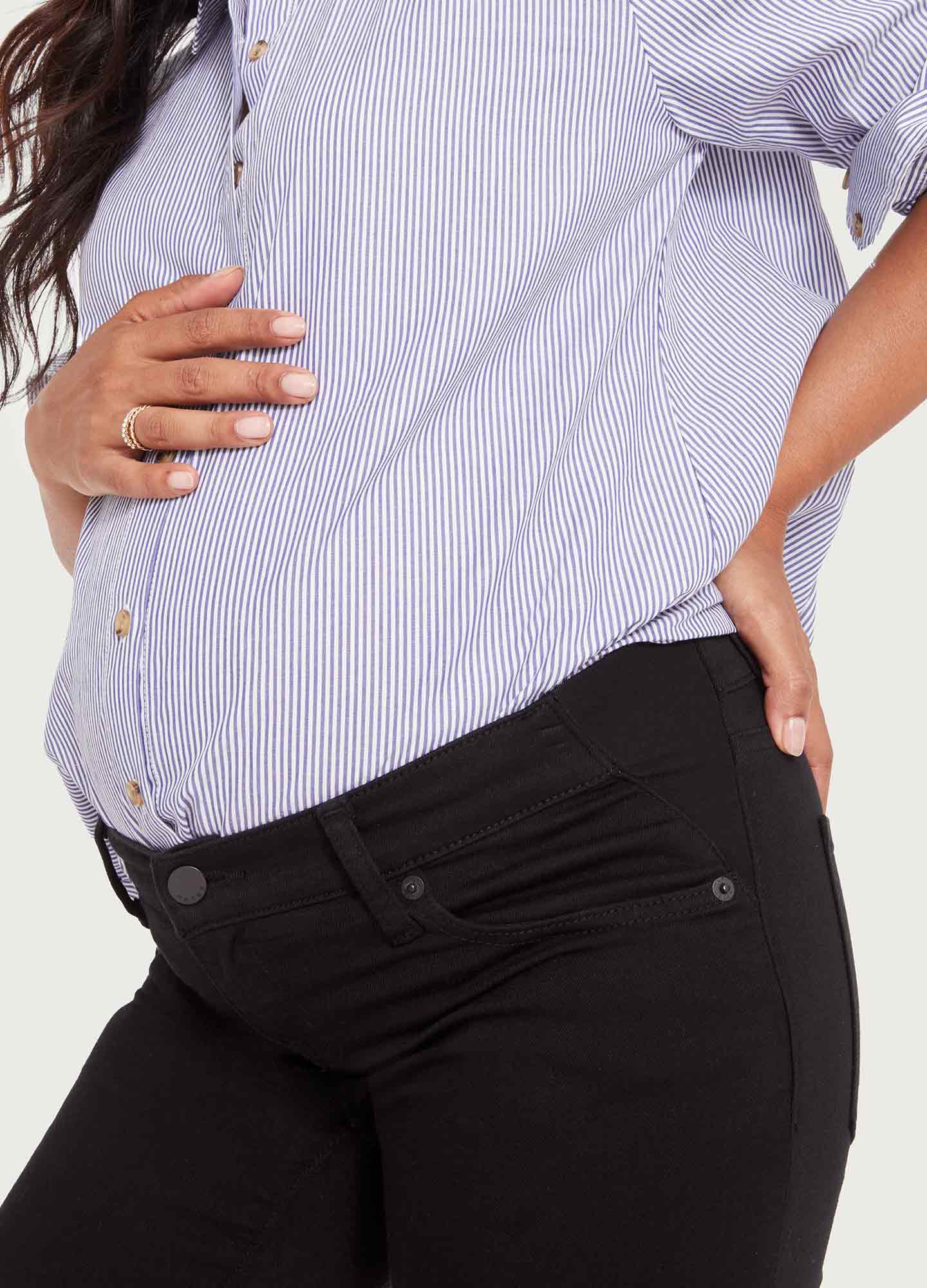 Best Slim Maternity Jeans for Pregnant Women - Comfortable Stretch Denim Pants for Everyday Wear & Office Outfits