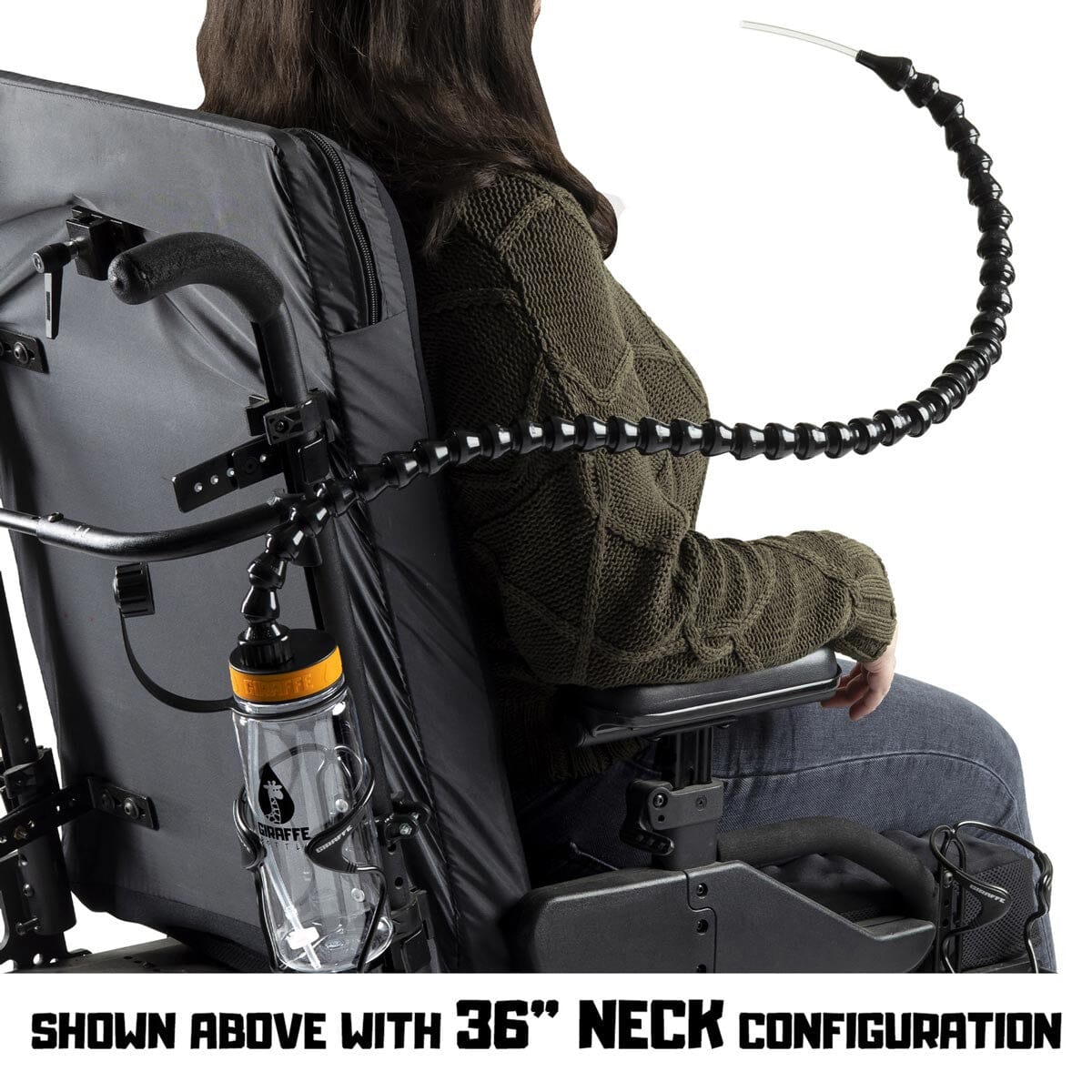 Hands Free Giraffe Bottle Tower with Adjustable Bottle Holder - Perfect for Hiking, Camping, and Outdoor Adventures