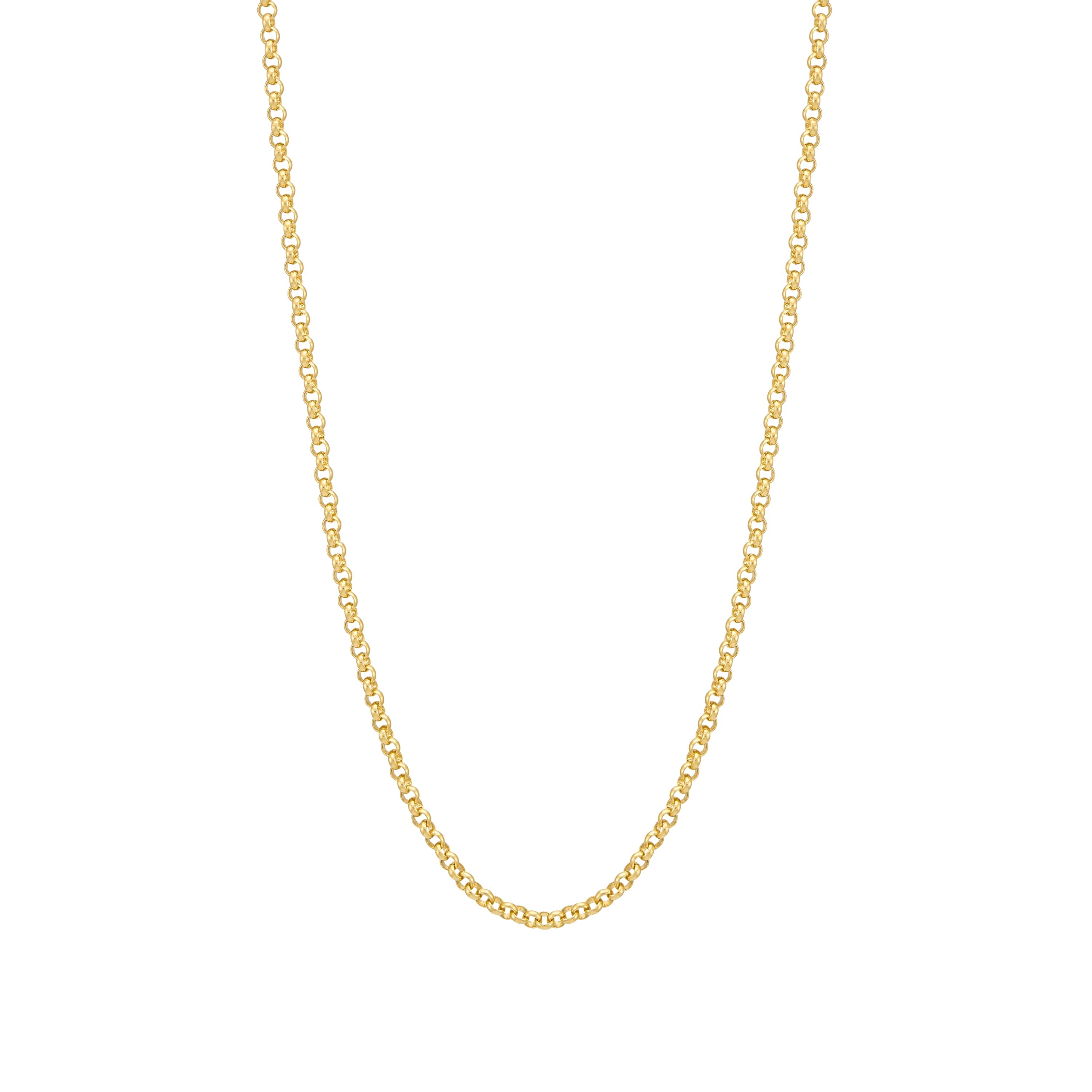 18K Gold Plated Belcher Chain Necklace for Women - Elegant Layering Piece for Everyday Wear & Special Occasions | Eb5282G
