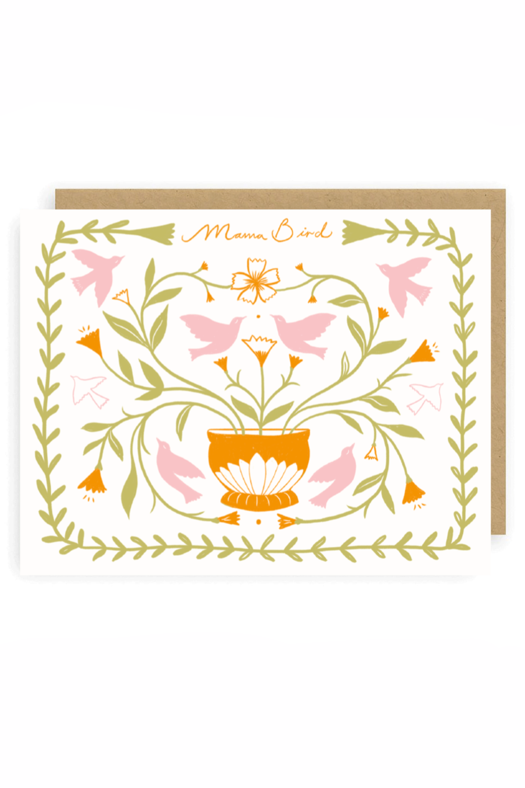 Mama Bird Greeting Card - Handmade Sympathy & Thank You Cards for All Occasions - Perfect for Birthdays, Anniversaries, and Condolences