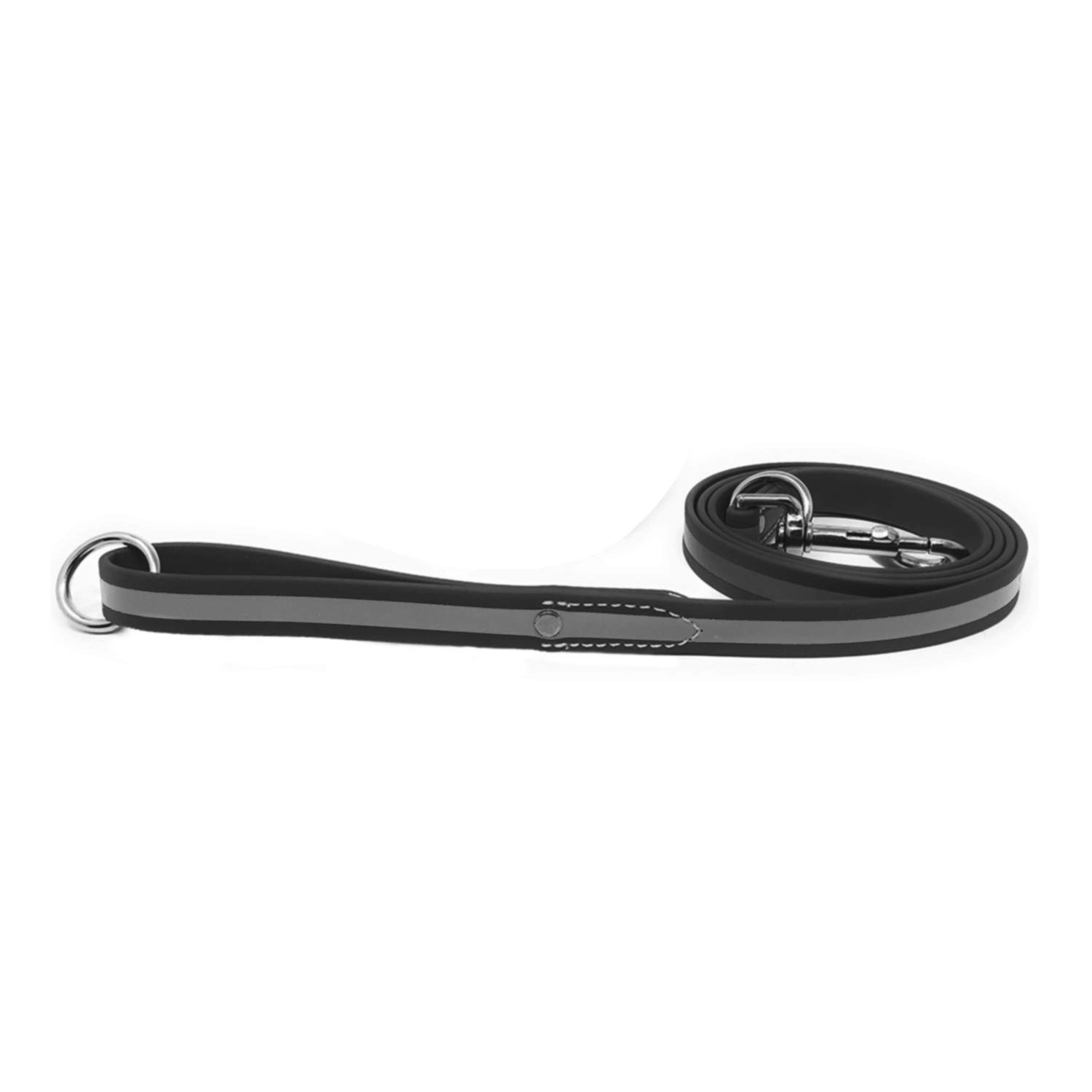 Regal Dog Products 5 ft Reflective Dog Leash - Lightweight Training Lead with Easy Collar Hook for Small, Medium, Large & XL Dogs (Black) | Perfect for Night Walks, Jogging & Outdoor Adventures