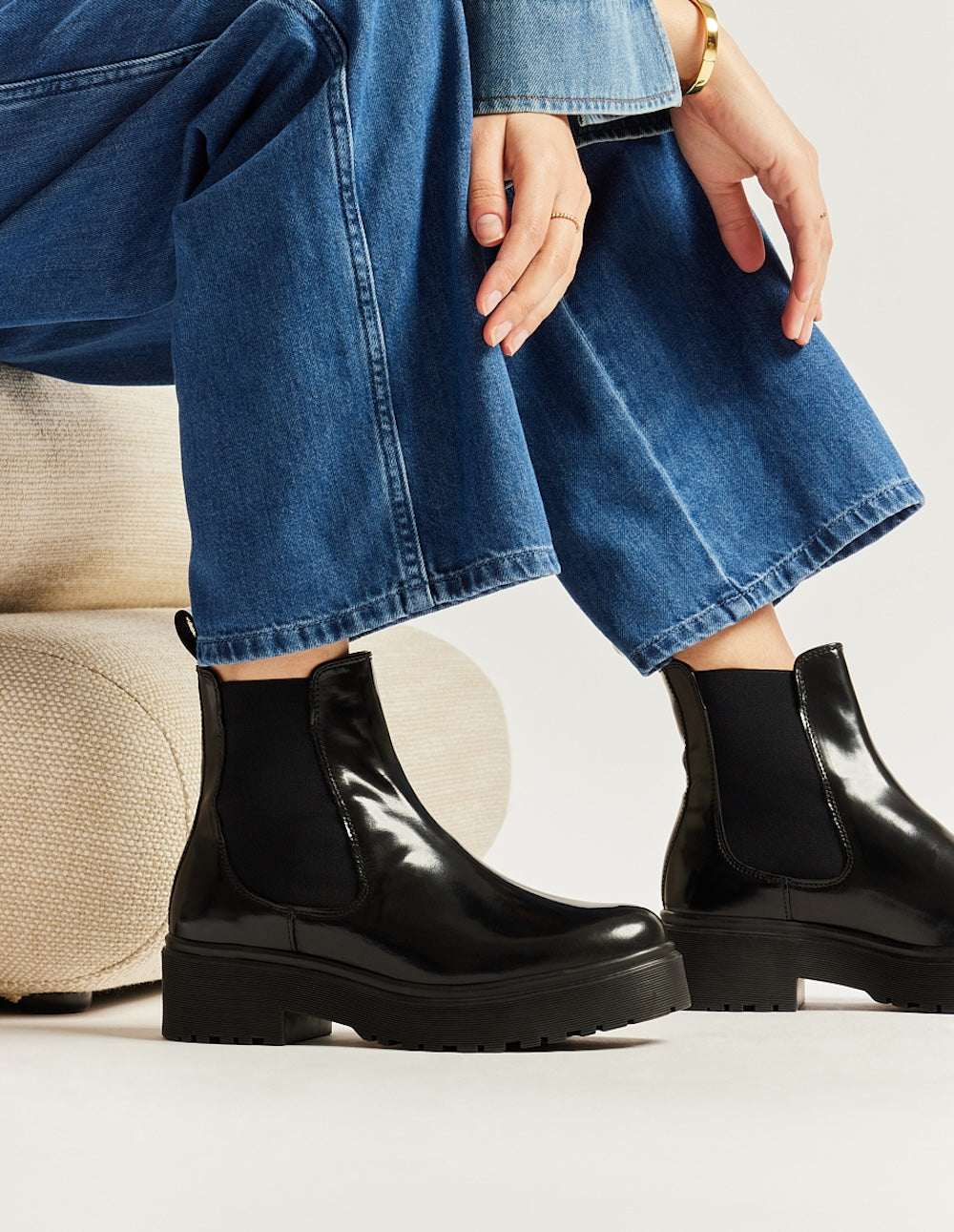 Flora Black Box Leather Ankle Boots for Women - Stylish & Comfortable Shoes for Work, Casual Outfits & Evening Events