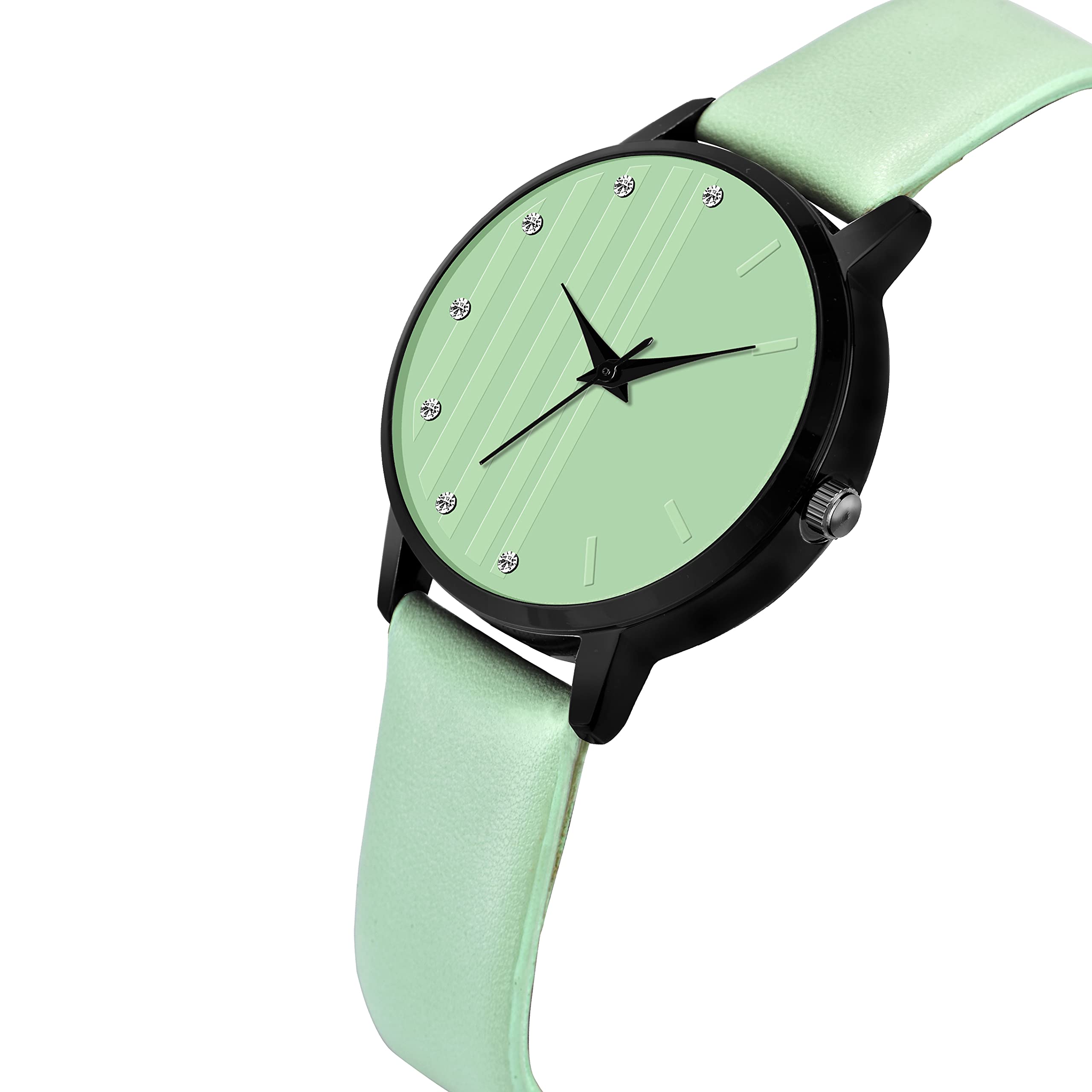 Stylish Analog Women's Watch with Leather Strap - Elegant Zabby Allen Timepiece for Casual & Office Wear