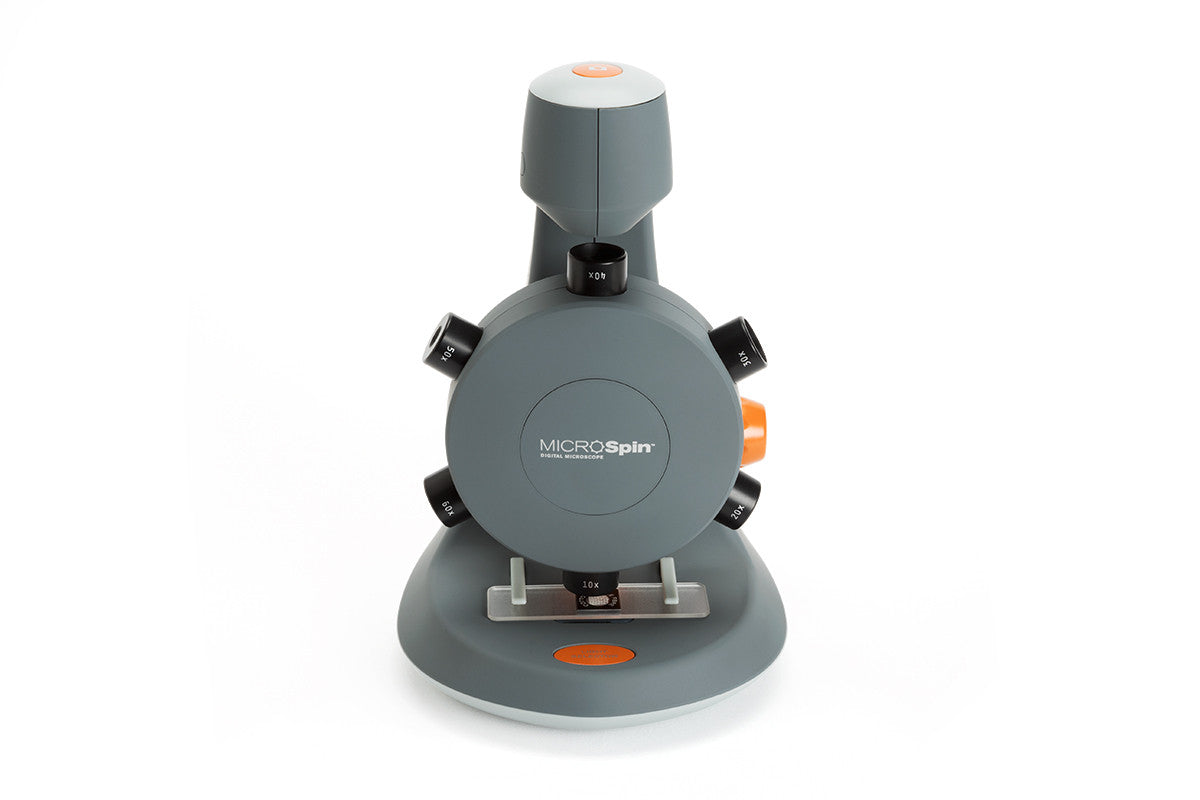 MicroSpin 2 MP Digital Microscope with Adjustable LED - High Resolution USB Microscope for Coin Collecting, Jewelry Inspection & Science Education