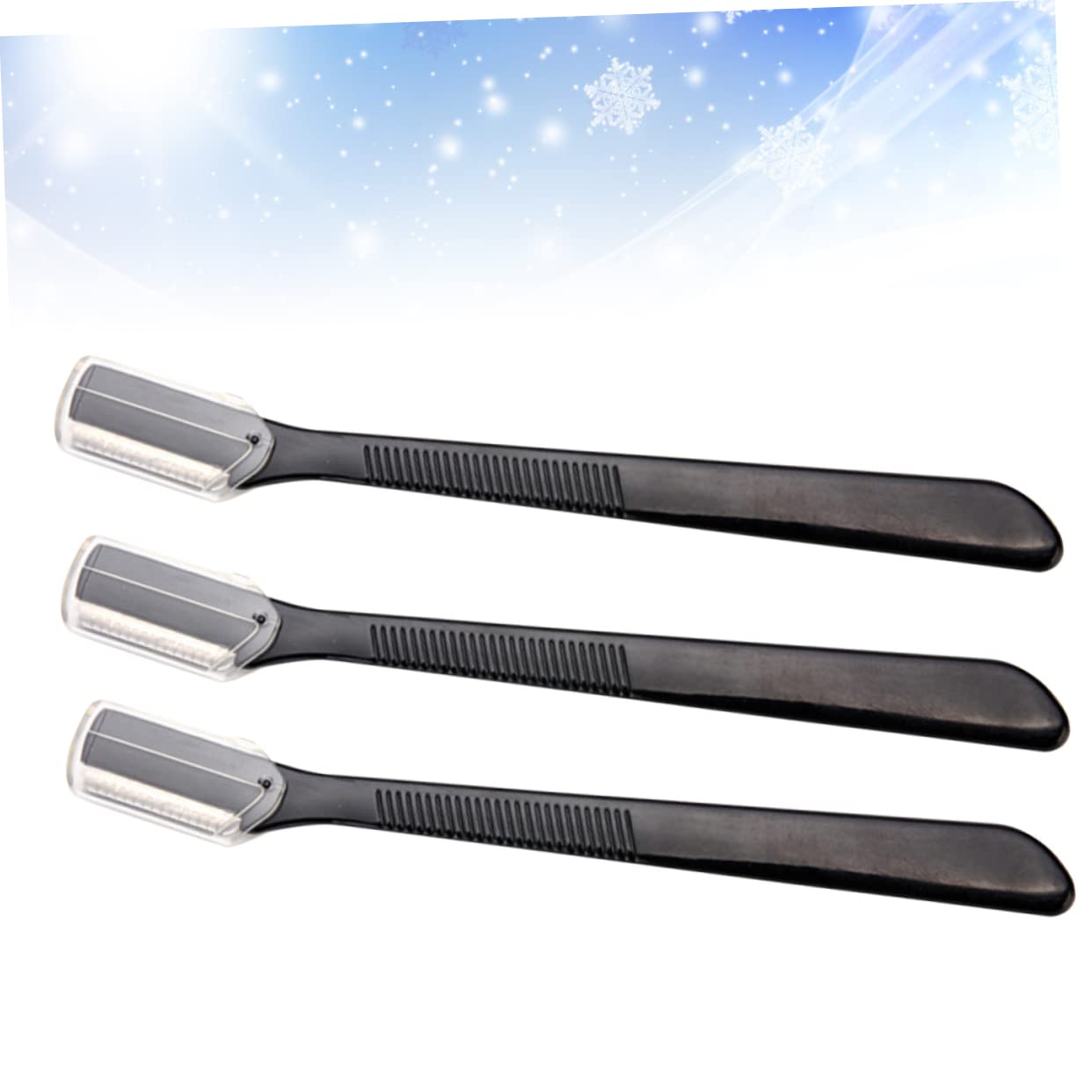 IPetboom 12-Piece Eyebrow Grooming Kit - Eyebrow Razor, Tweezers, Moisturizer, Facial Curler, Comb, Trimmer & Nose Scrubber - Black Makeup Tools for Perfect Eyebrows | At-Home & Salon Use