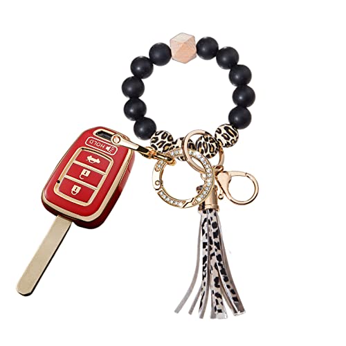 Durable TPU Key Fob Case for Honda Accord Civic CR-V HR-V - Bling Remote Skin Protector & Fashion Key Holder Accessories | Perfect for Car Key Protection and Stylish Everyday Use