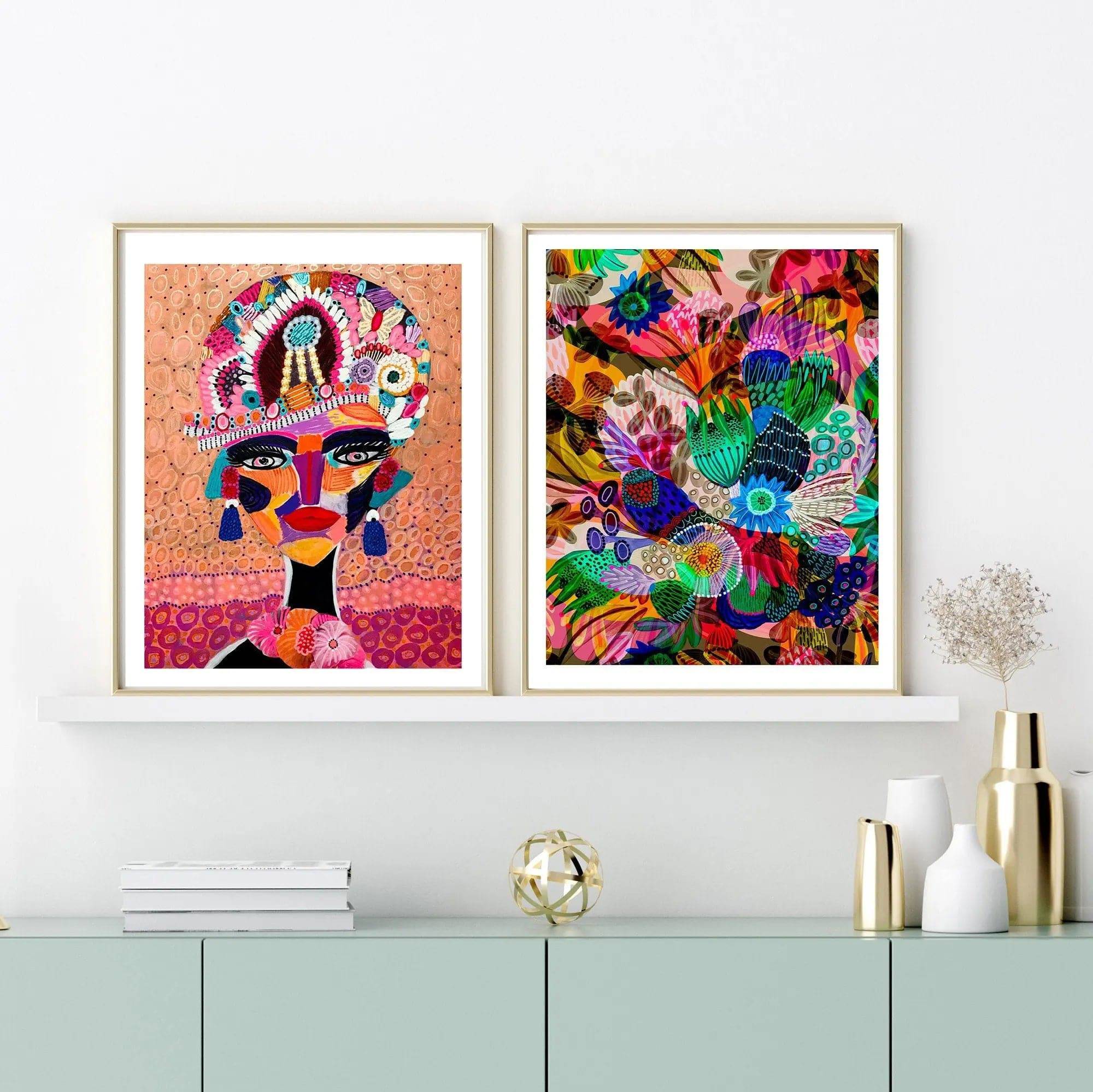 Empress & Garden of Eden Wall Art Prints - Premium Canvas Paintings for Home Decor, Living Room & Bedroom Wall Decorations