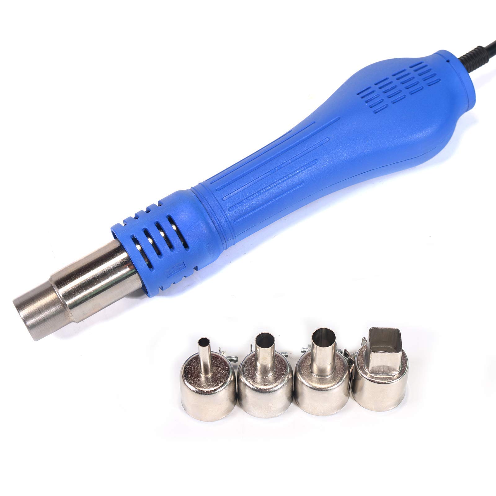 YIHUA 853D 3A USB Professional Soldering Station with Hot Air Rework, Power Supply & 28-Piece Accessories Kit - Includes #2300 Nozzles, Iron Holder & Cleaning Tools for Electronics Repair, DIY Projects & PCB Work