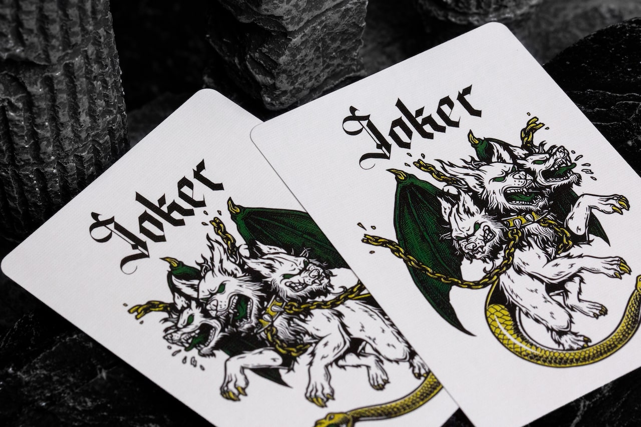 Inferno Playing Cards Emerald Blaze - Premium Poker Cards for Magic Tricks & Cardistry - Perfect for Game Nights, Casino Parties & Professional Performances
