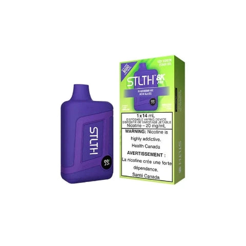 STLTH 8K PRO Disposable Vape with LED Display - 8000 Puffs | 5-Pack for Long-Lasting Use | Perfect for Travel, Parties & On-the-Go Vaping (Ontario)