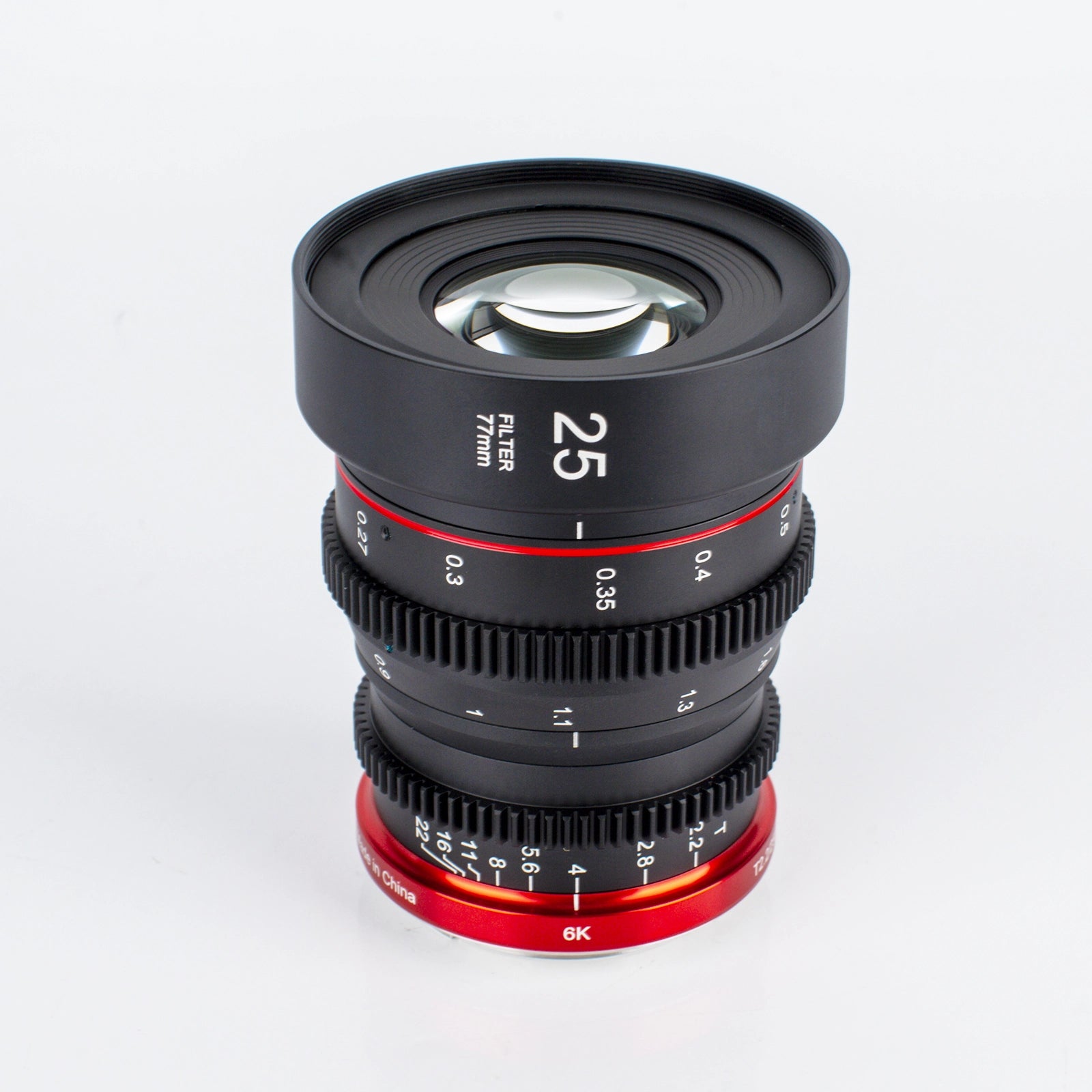 Meike 25mm T2.2 Full Frame Cine Prime Lens for Sony E Mount - Professional Cinema Lens for Filmmaking, Videography & Photography - Perfect for Low Light, Portraits & Bokeh Effects