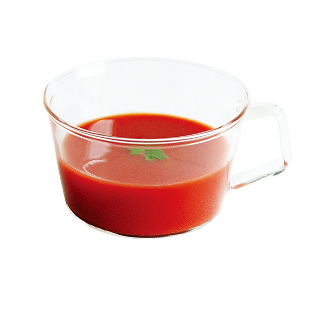 **KINTO CAST 8438 Heat-Resistant Glass Soup Cup – 14.2 fl oz (420 ml) – Microwave & Dishwasher Safe – Perfect for Soups, Stews & Hot Beverages**