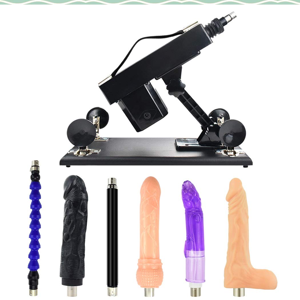 Premium Automatic Thrusting Sex Machine for Women & Couples - Adult Massager with 10 Dildo Attachments & Telescopic Function - Powerful Sex Toy for Bedroom, BDSM & Solo Play