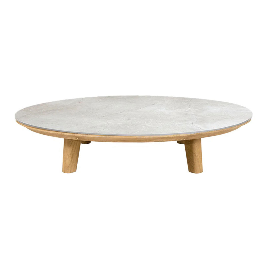 Premium Round Outdoor Coffee Table - Weather-Resistant Patio Furniture for Garden, Poolside & Backyard Relaxation