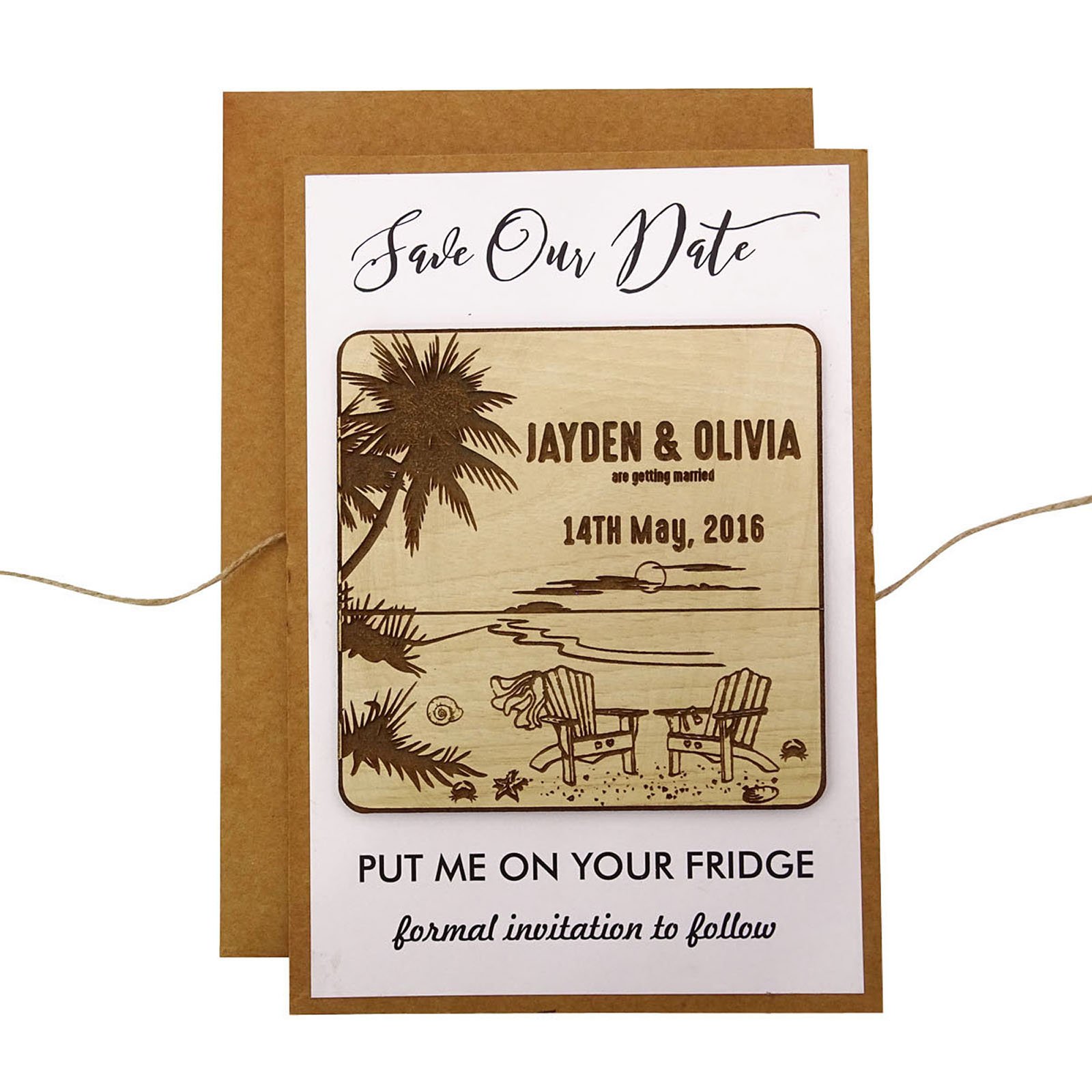 Custom Engraved Rustic Wedding Save The Date Wooden Magnets - 50 Pack Personalized Gift for Bridal Party, Anniversary & Home Decor (Perfect for Save the Date Cards, Fridge Decor & Wedding Favors)