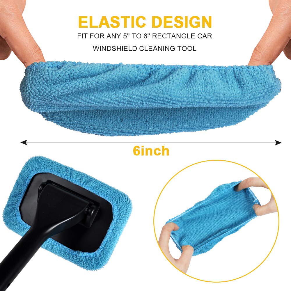 Premium Microfiber Cleaning Cloths for Car Windshield - 5