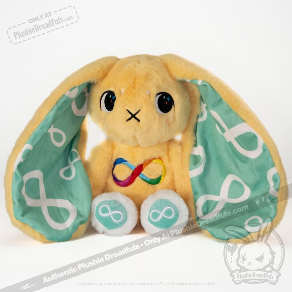 Plushie Dreadfuls Autism Spectrum Rabbit - Soft Stuffed Animal Toy for Kids & Adults | Perfect for Sensory Comfort, Therapy, and Emotional Support
