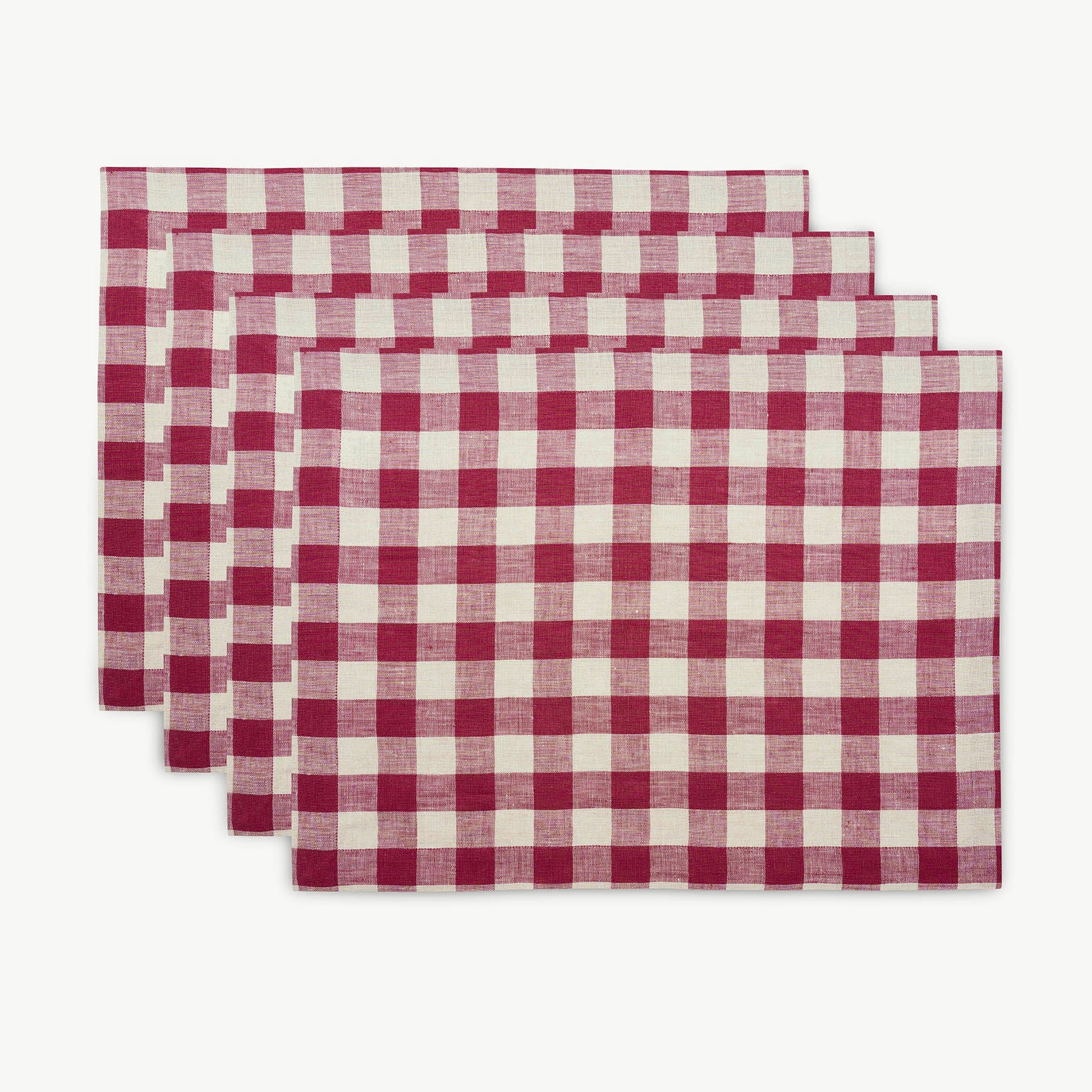 Burgundy and Natural - Morgan Check