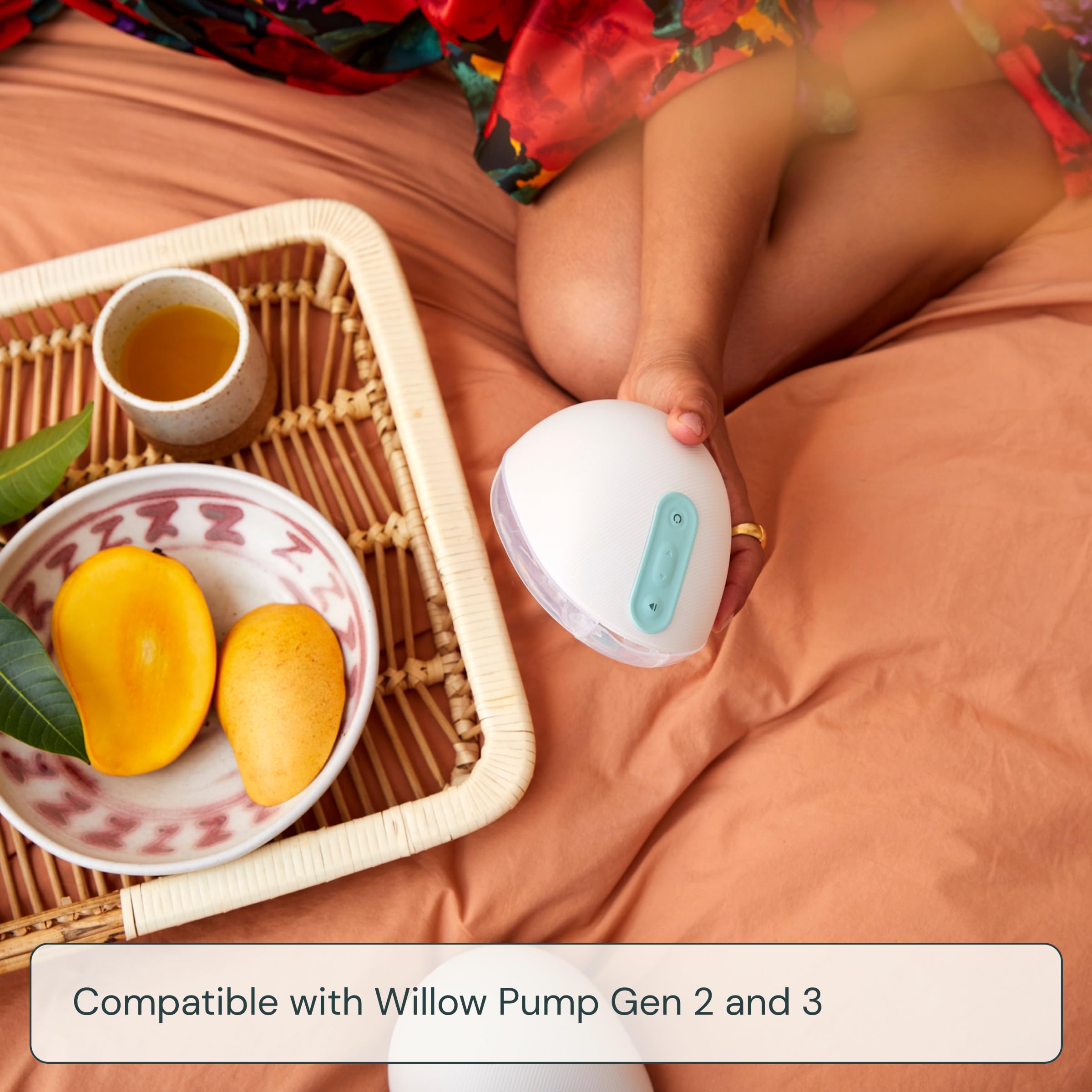 Willow 360 Reusable Breast Milk Storage Containers 2-Pack - 24mm Flange - 4oz Capacity Each - Compatible with Willow 360 & 3.0 Wearable Breast Pumps - Perfect for Hands-Free Pumping at Work, Travel or On-the-Go Breastfeeding