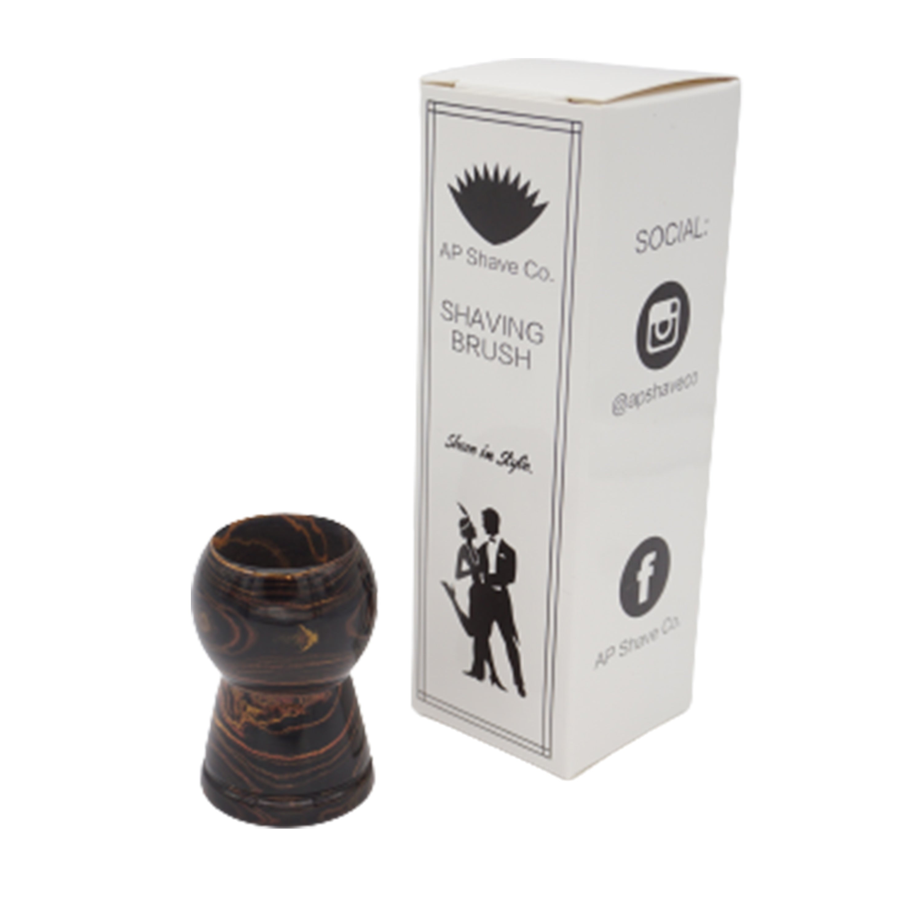 Premium Honey Ebonite Handmade Shaving Brush Handle - Fits 24mm & 26mm Knots - Perfect for Wet Shaving, Grooming Kits & Luxury Bathroom Accessories