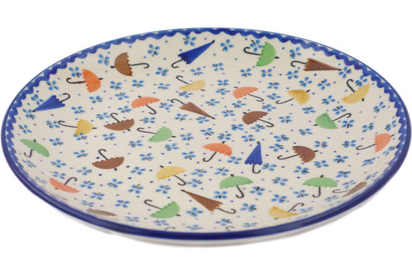 10-Piece Dinner Plate Set with Unique Raining Umbrellas Design - Elegant Tableware for Everyday Meals, Dinner Parties & Home Decor