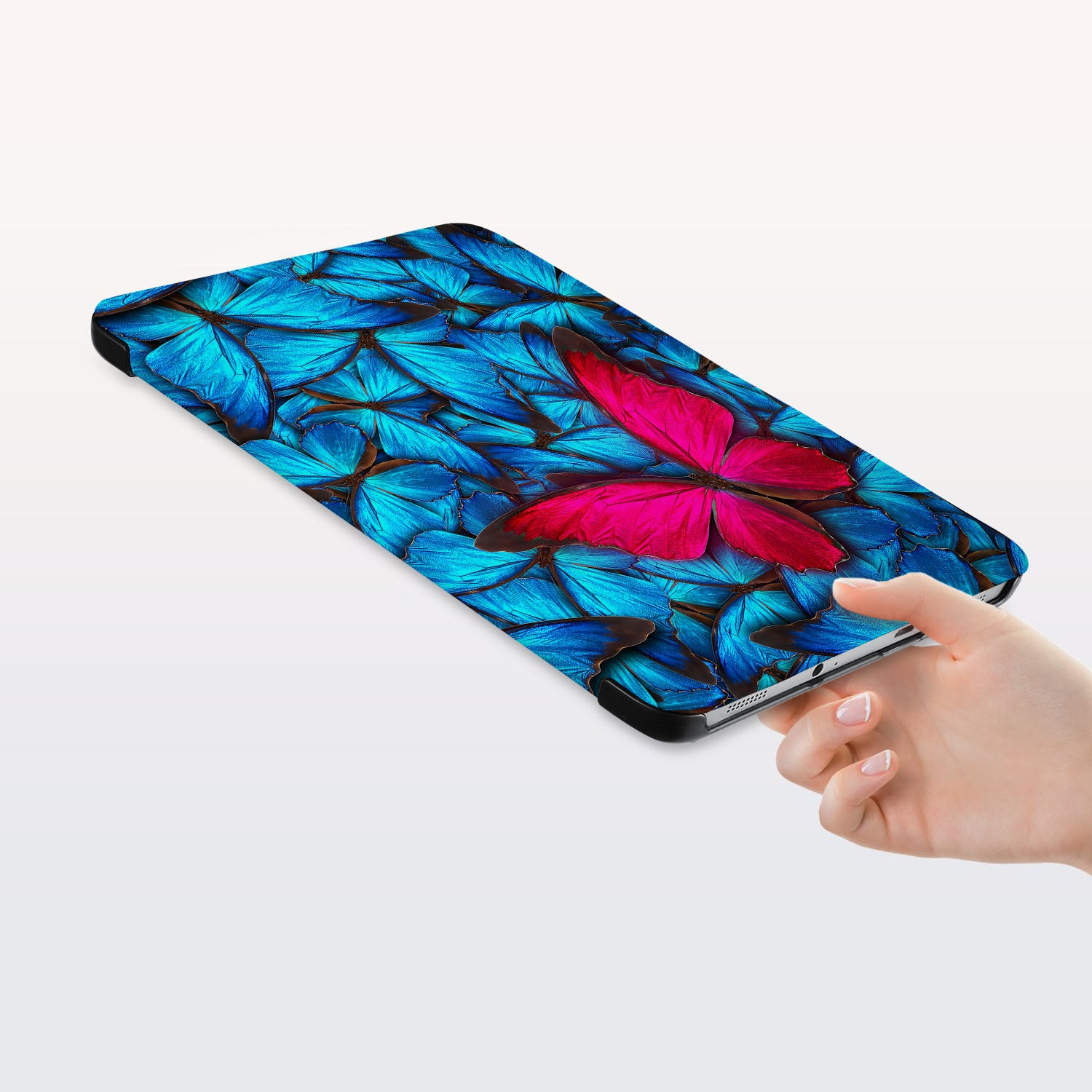 Samsung Tablet Case with Butterfly Design - Slim Protective Cover for Samsung Galaxy Tab A/S6/S7/S8 - Perfect for Work, School & Travel