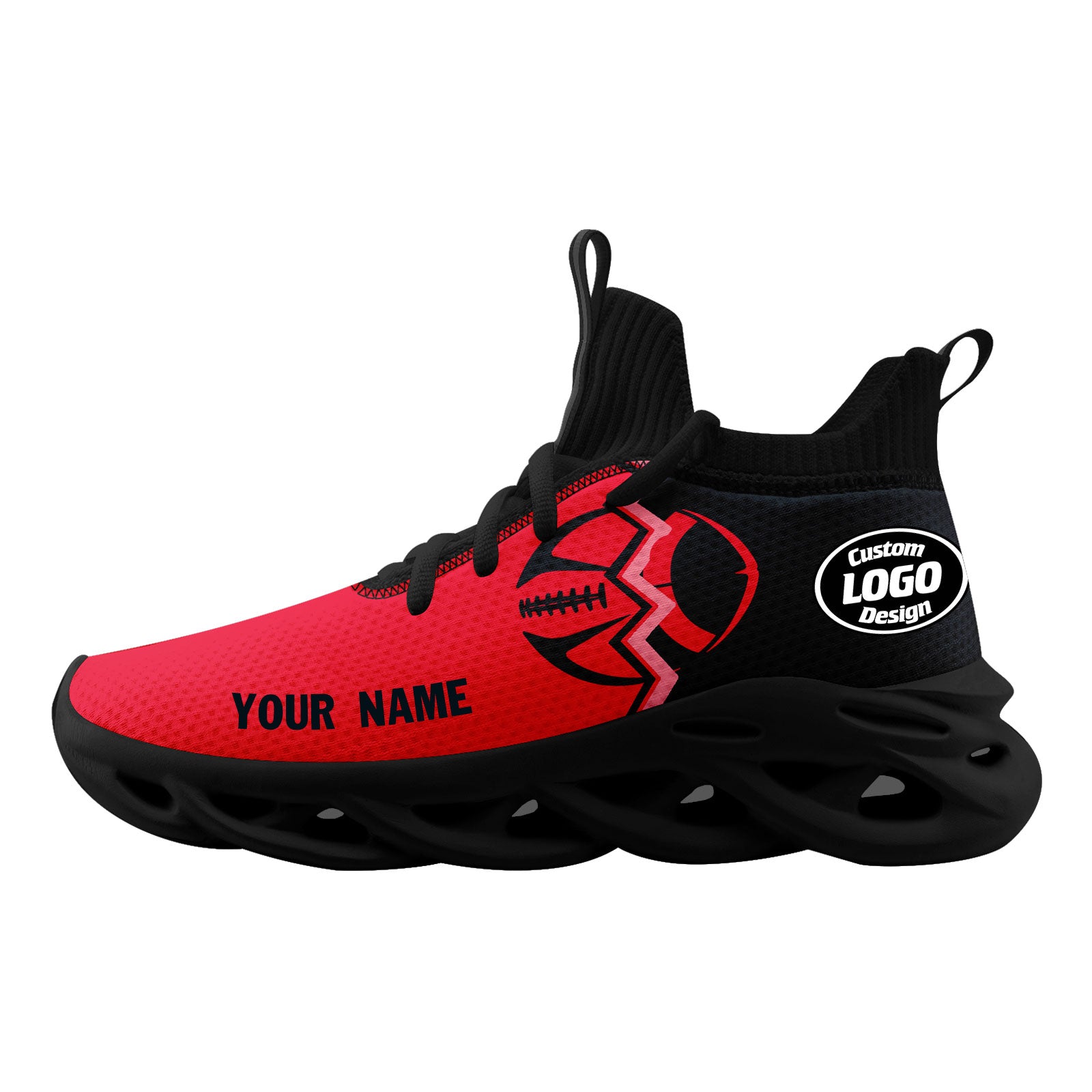 Custom Dark Gray & Red Texas MaxSoul Shoes and Hat Combo - Personalized Matching Set for Men & Women - Perfect for Rodeo, Country Music Festivals, and Western Style Outfits