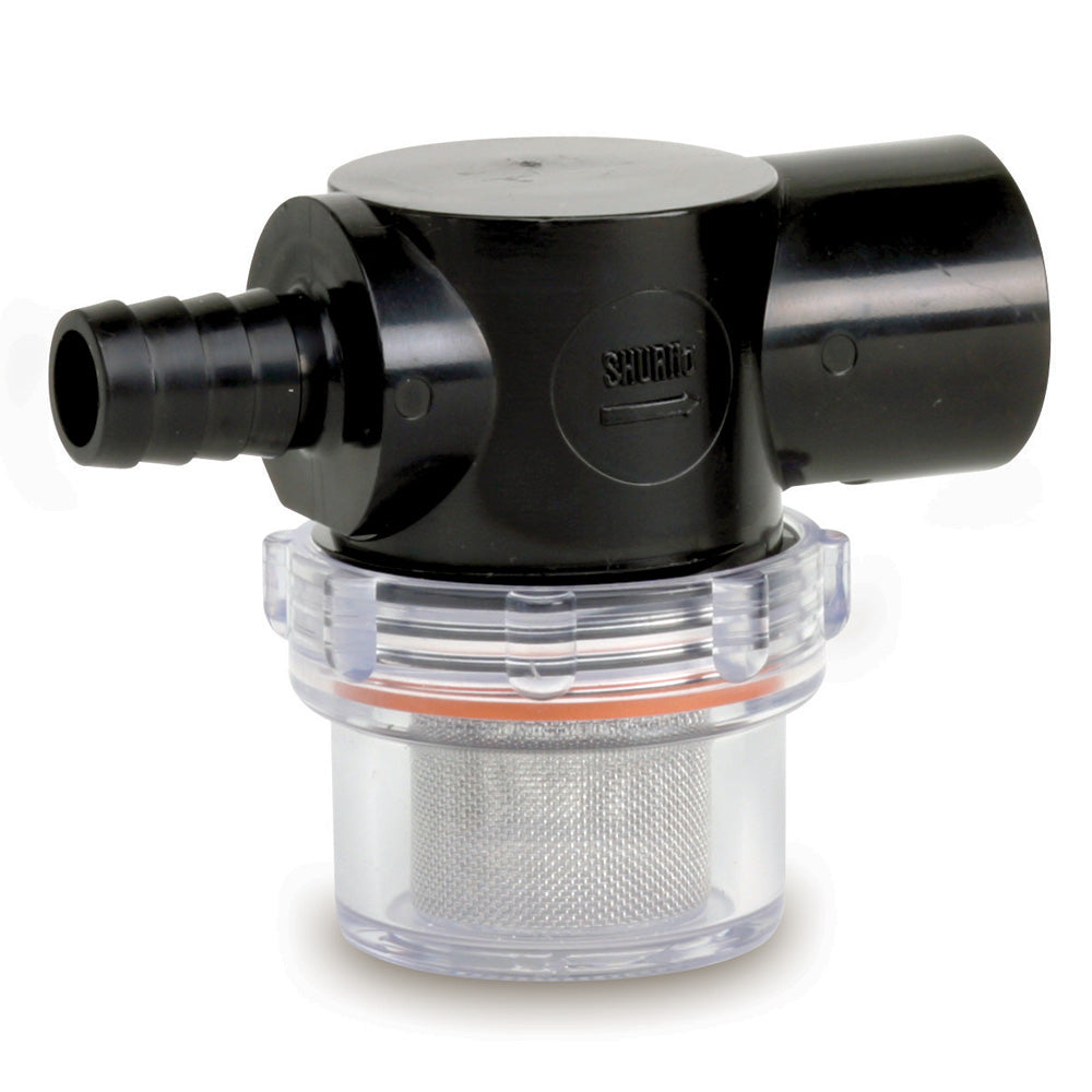 0.5 Inch FPT x Barb Twist-On Water Strainer - High Flow Filtration for Plumbing, Irrigation & Garden Hose Systems