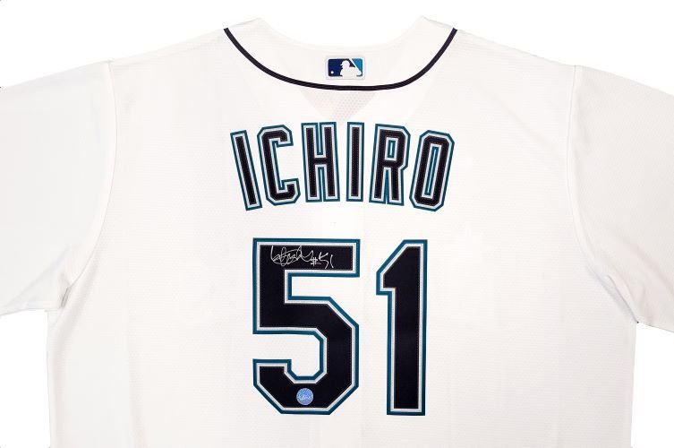 Authentic Ichiro Suzuki Signed Seattle Mariners Nike Baseball Jersey with COA - Perfect for Sports Memorabilia Collectors & Baseball Fans