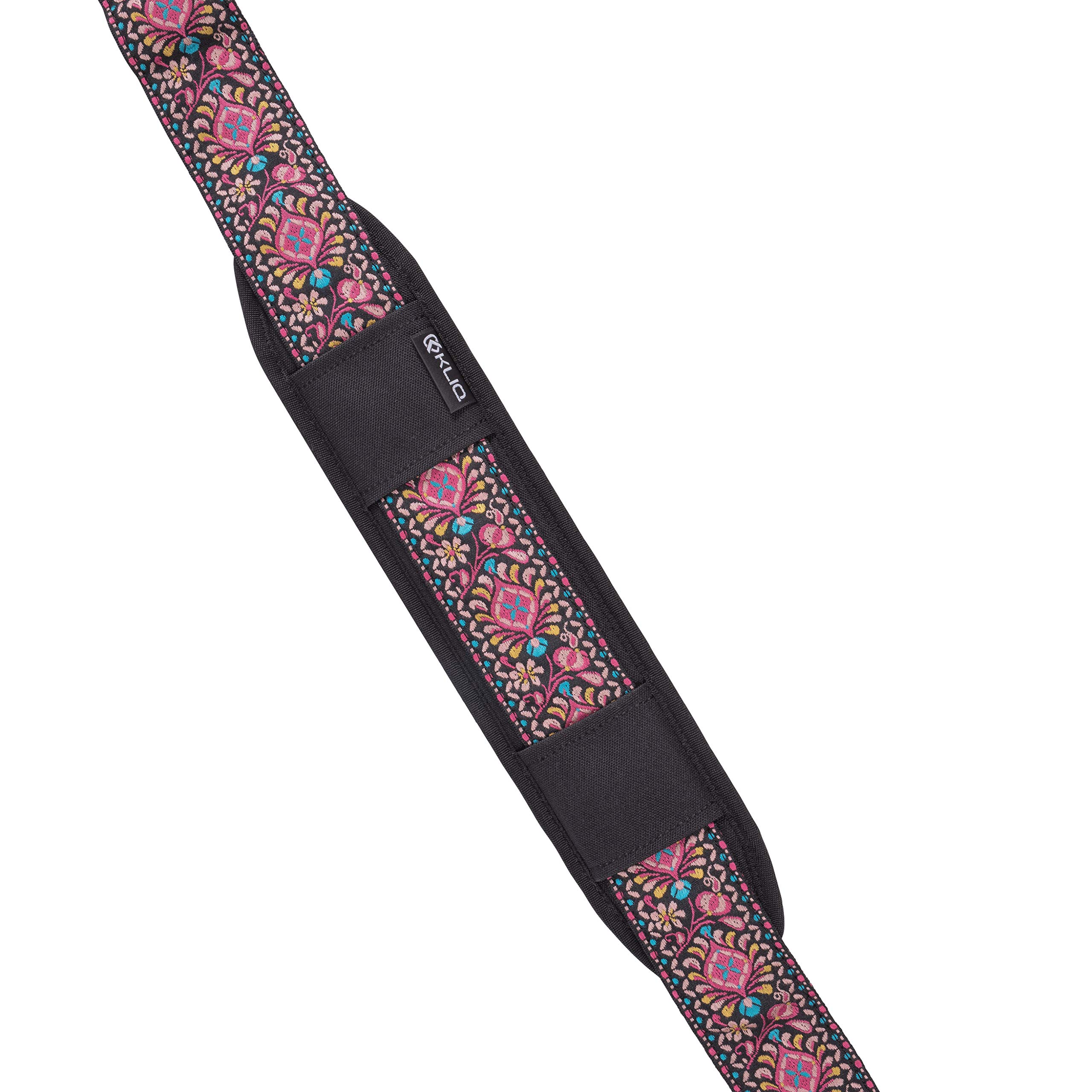 KLIQ Aircell Guitar Pad - Standard Black Guitar Shoulder Strap Cushion for Comfortable Playing | Perfect for Acoustic & Electric Guitars, Long Practice Sessions & Live Performances