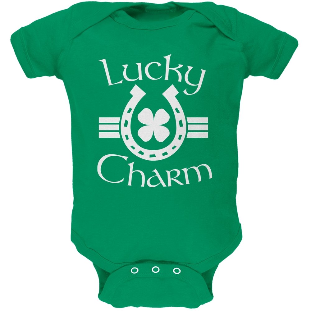 St. Patrick's Day Baby Bodysuit - Lucky Charm Kelly Green Soft Cotton Onesie for Newborns & Infants | Perfect for Irish-Themed Parties, Photo Shoots & Holiday Celebrations