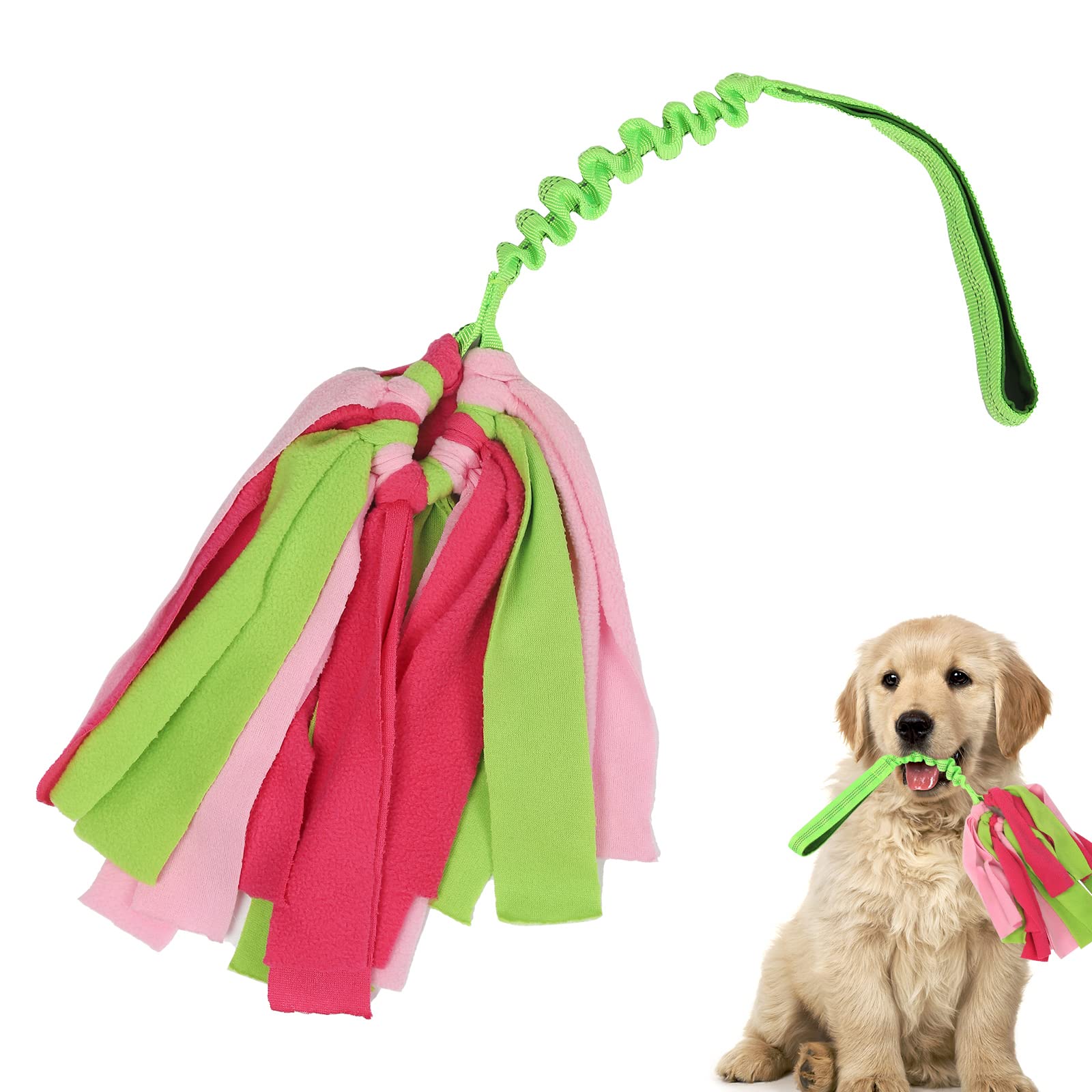 Wodoca Durable Interactive Dog Rope Toys for Aggressive Chewers - Tough Tug of War Chew Toy for Small & Medium Puppies - Green Pet Training & Boredom Relief Toy for Indoor/Outdoor Play & Bonding