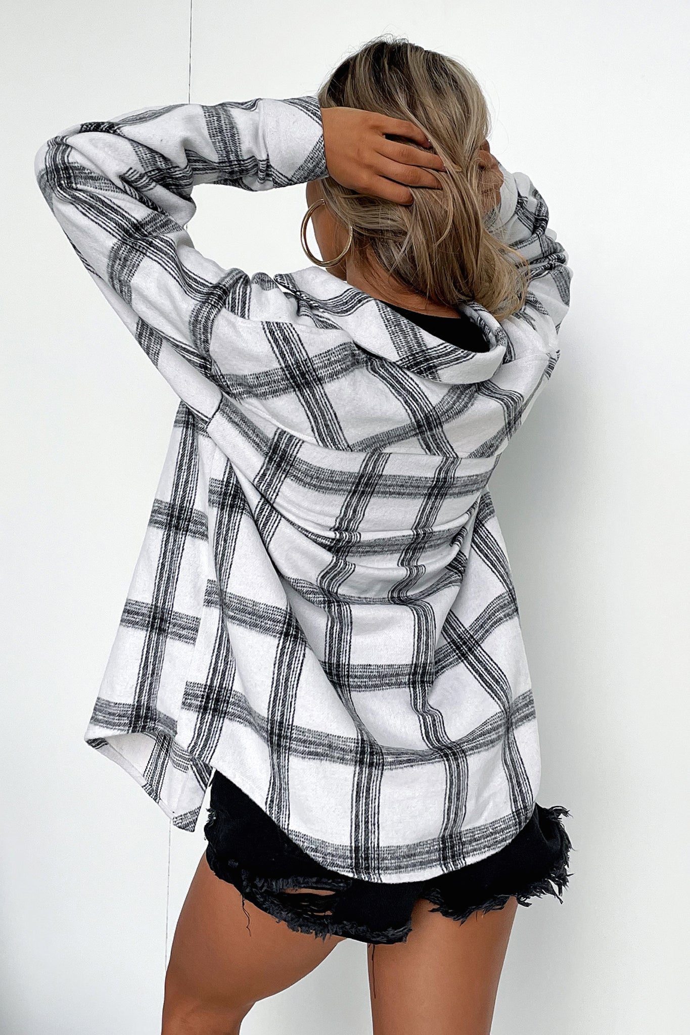 Denver Flannel Shirt for Men - Soft White Plaid Button Down Shirt - Casual Winter Wear for Outdoor Activities & Layering