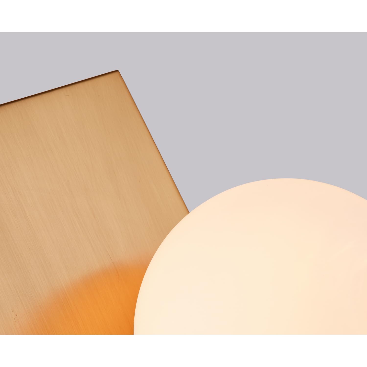 Bethel Gold Frame Table Lamp with Milk White Glass Shade - Elegant Home & Office Lighting for Bedroom, Living Room, and Study Desk