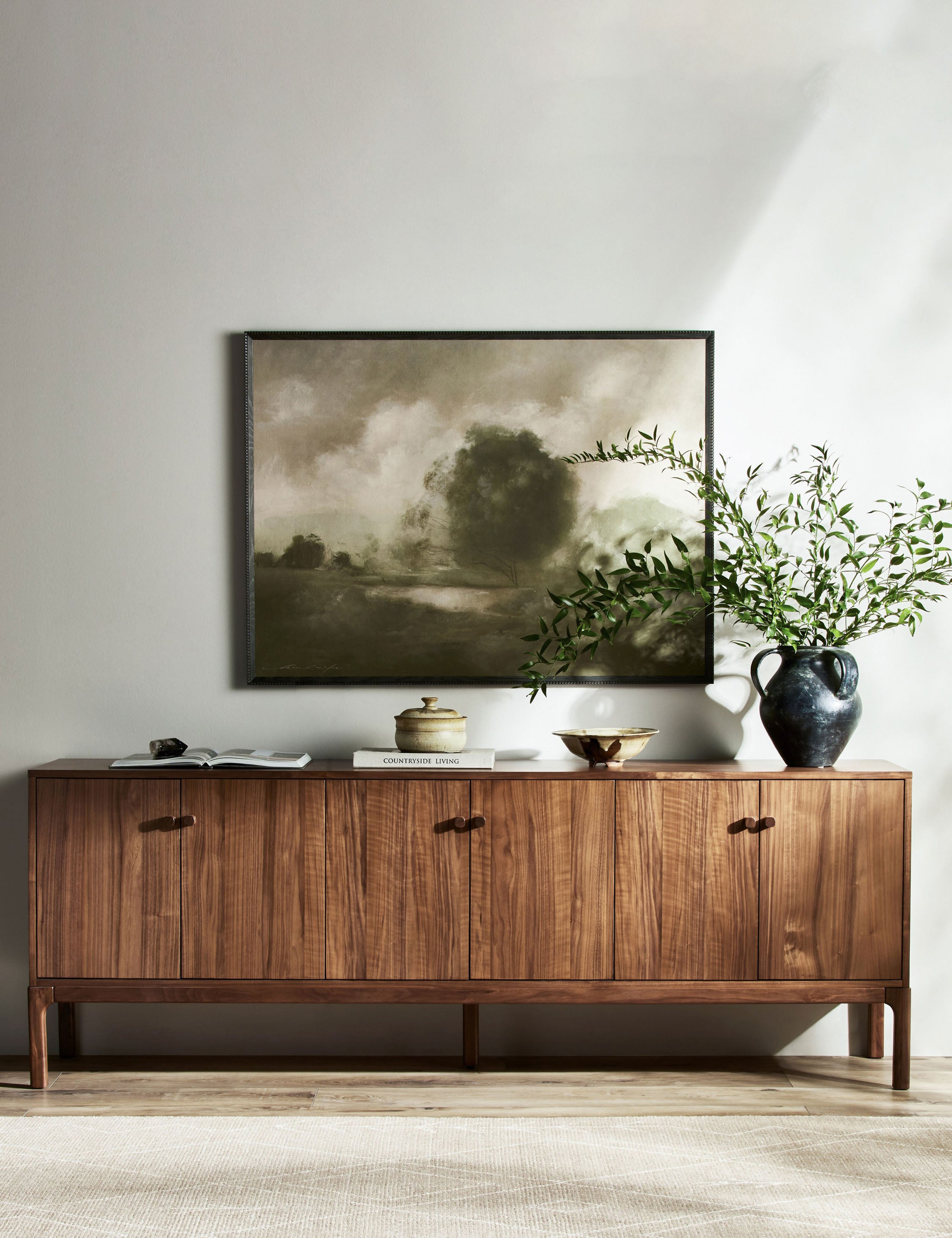 Modern Cameron Sideboard - Stylish Buffet Cabinet for Dining Room, Living Room & Entryway Storage | Solid Wood Furniture with Ample Storage Space